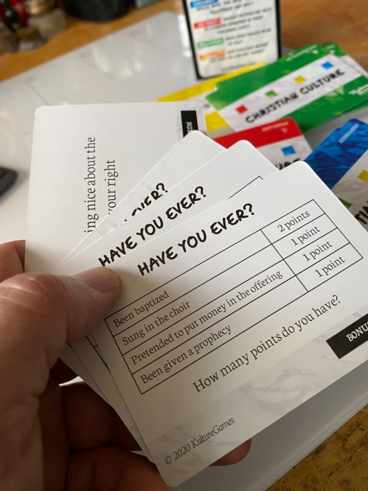 Kulture Games Christian Culture - The Game of Conversations - Fun & Thought Provoking Starters About God, Christianity & Life - Cards for Bible Study or Youth Groups customer photo 2