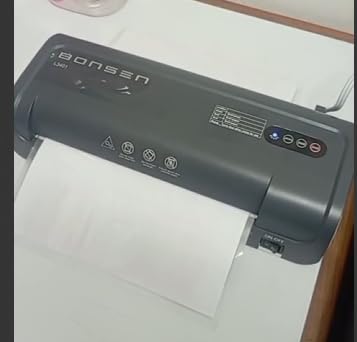 Laminator Machine, Bonsen 13 Inch Wide Thermal Laminator with Never Jam Technology, A3 Laminating Machine with 100 Laminating Sheets for School, Office and Home, Black (L3402) customer photo 1