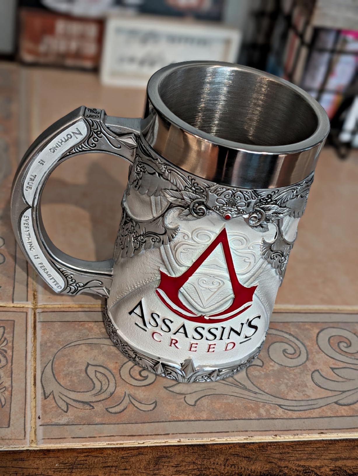 Nemesis Now Assassin's Creed Hidden Blade Tankard, Hand-Painted Resin, Video Game Collectible and Merch, Brown Stealth Tankard, 15.5cm customer photo 1