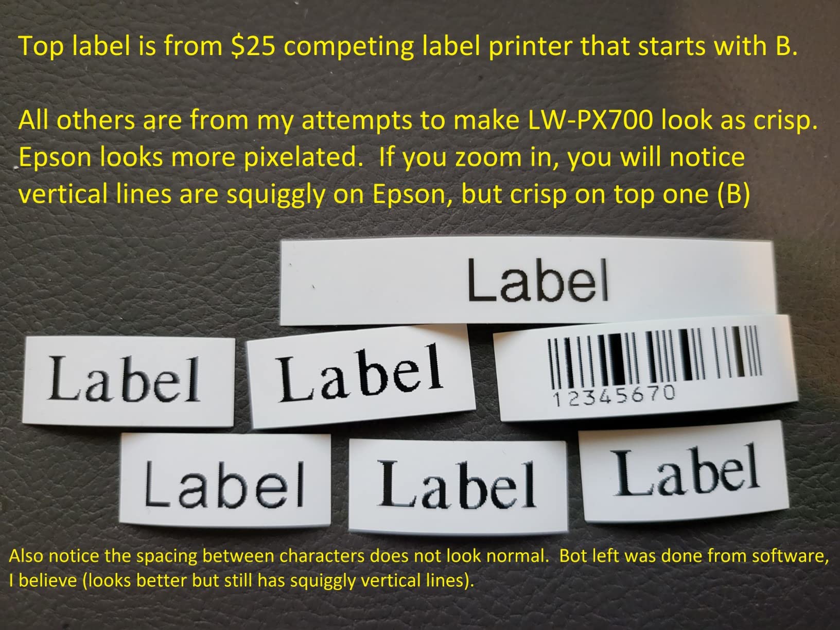 LABELWORKS Epson LW-PX700PCD Industrial Label Printer Kit - Tape Included customer photo 1