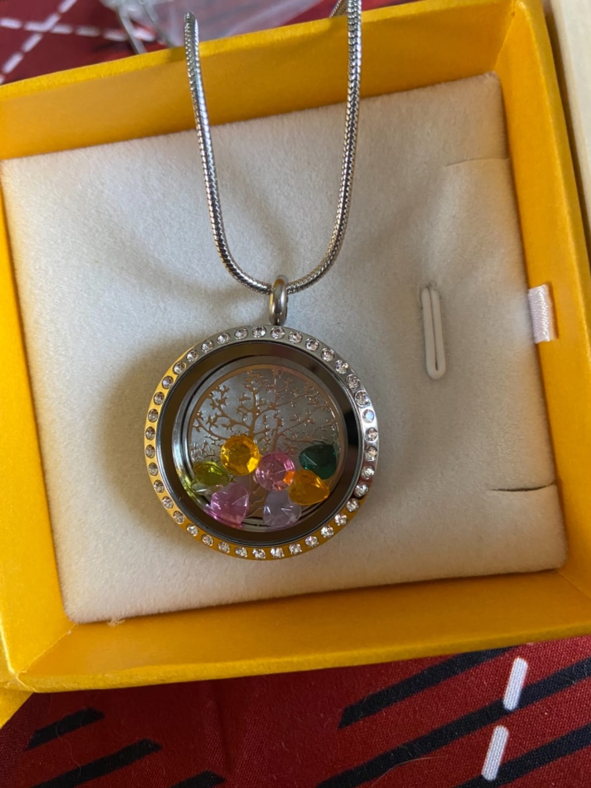 Family Tree of Life Floating Locket Necklace for Mom Grandma customer photo 1