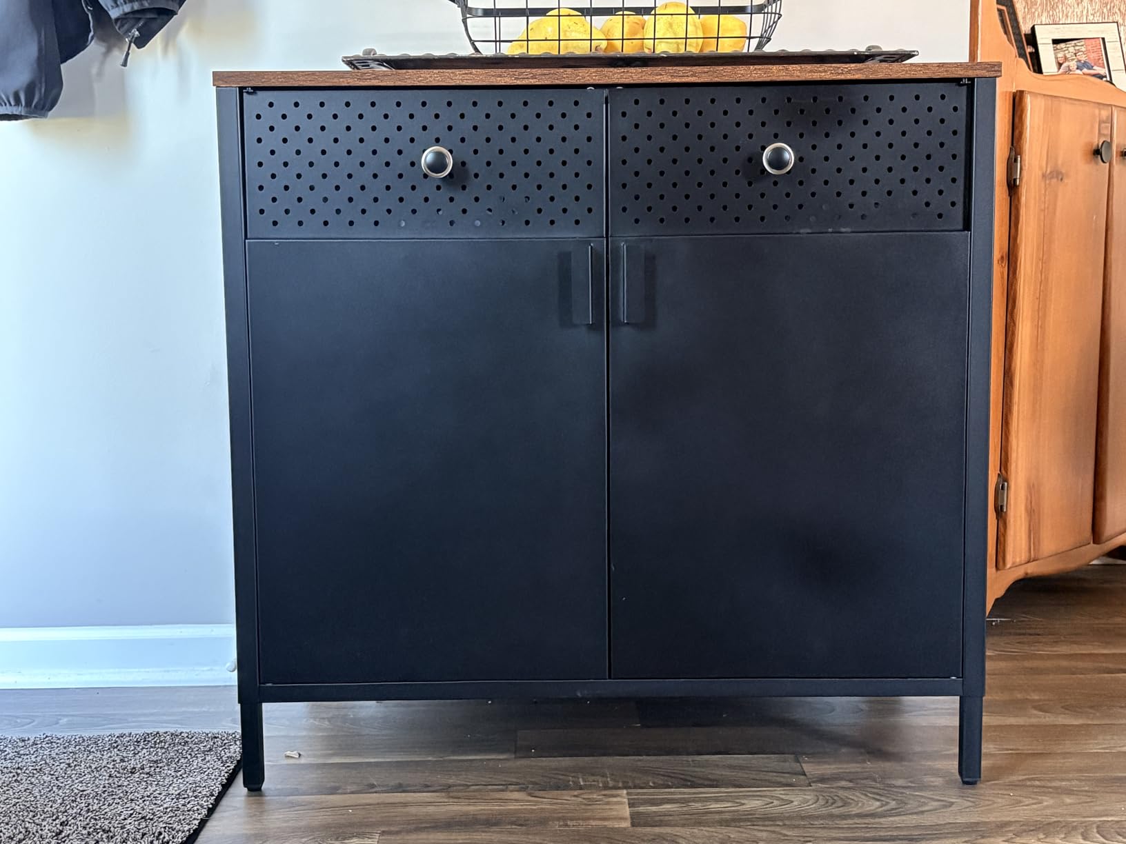 SONGMICS Storage Cabinet, Sideboard with Adjustable Shelves customer photo 2