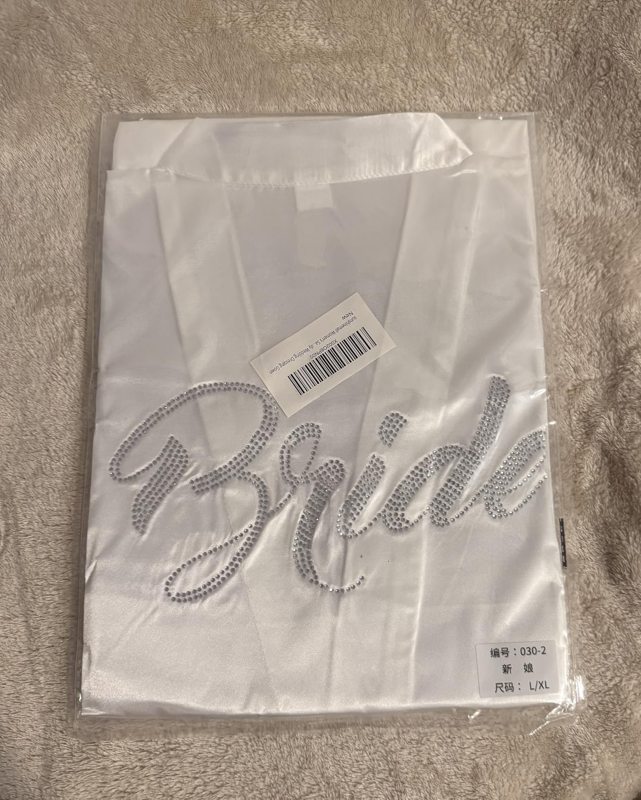 sunshinemall Women's Satin Kimono Robes with Rhinestones Bride Bridesmaid Short Getting Ready Wedding Dressing Gown customer photo 1
