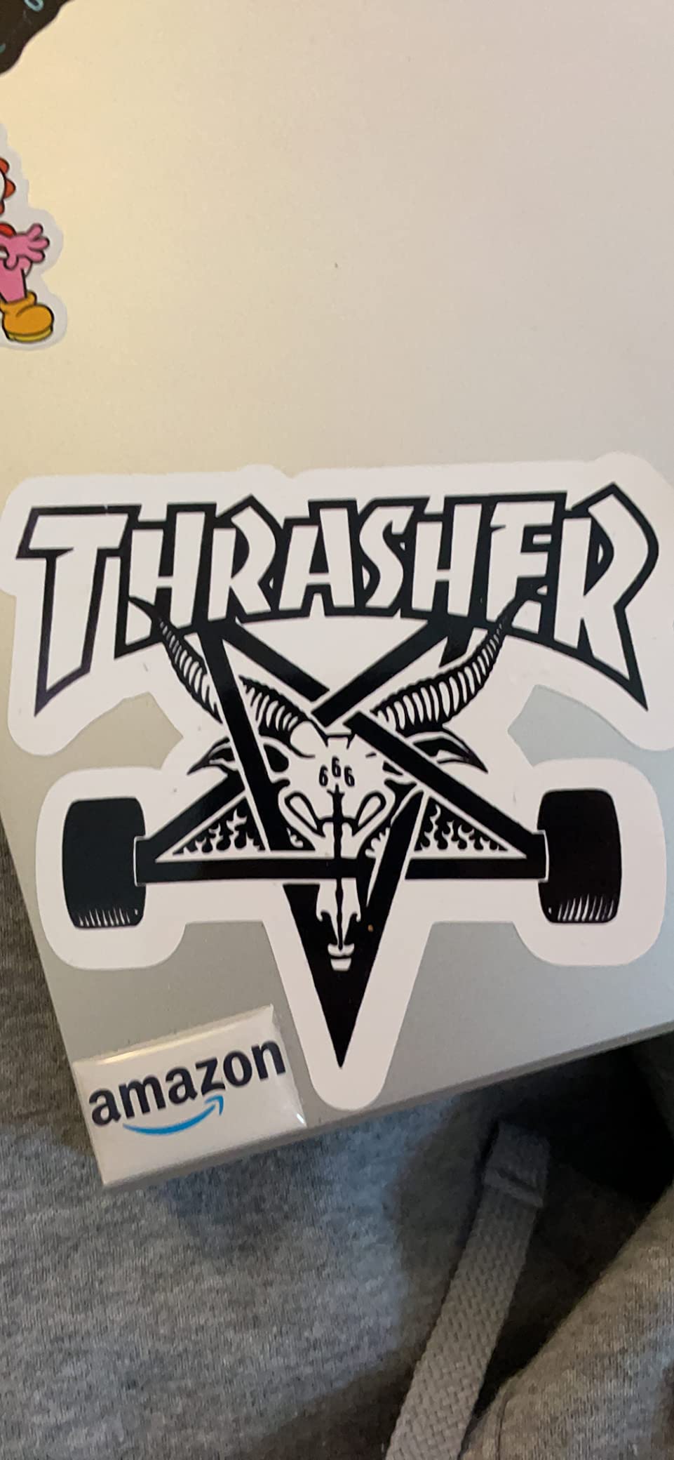 Thrasher Magazine Skate Goat Pentagram Skateboard Sticker customer photo 2