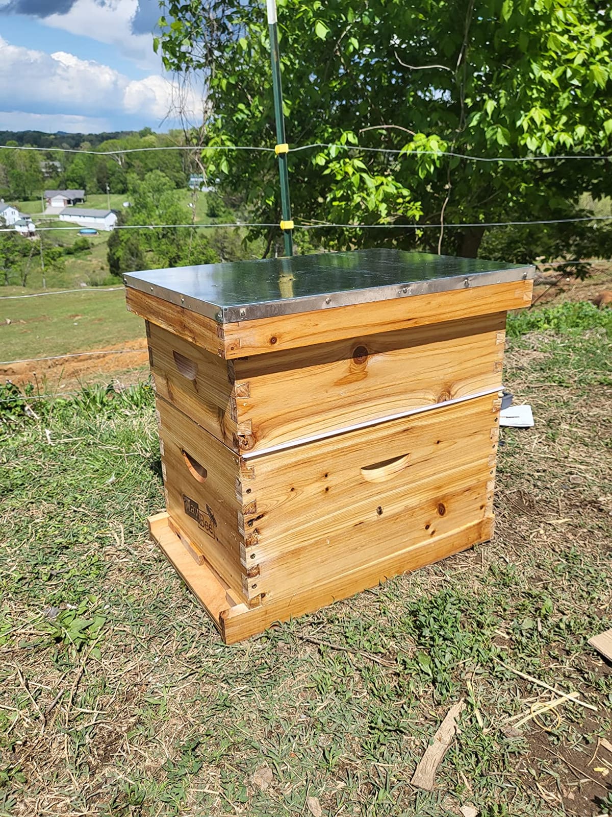 Beehive 8 Frame Bee Hives and Supplies Starter Kit, Bee Hive for Beginner, Honey Bee Hives Includes 1 Deep Bee Boxes, 1 Bee Hive Super with Beehive Frames and Foundation customer photo 2