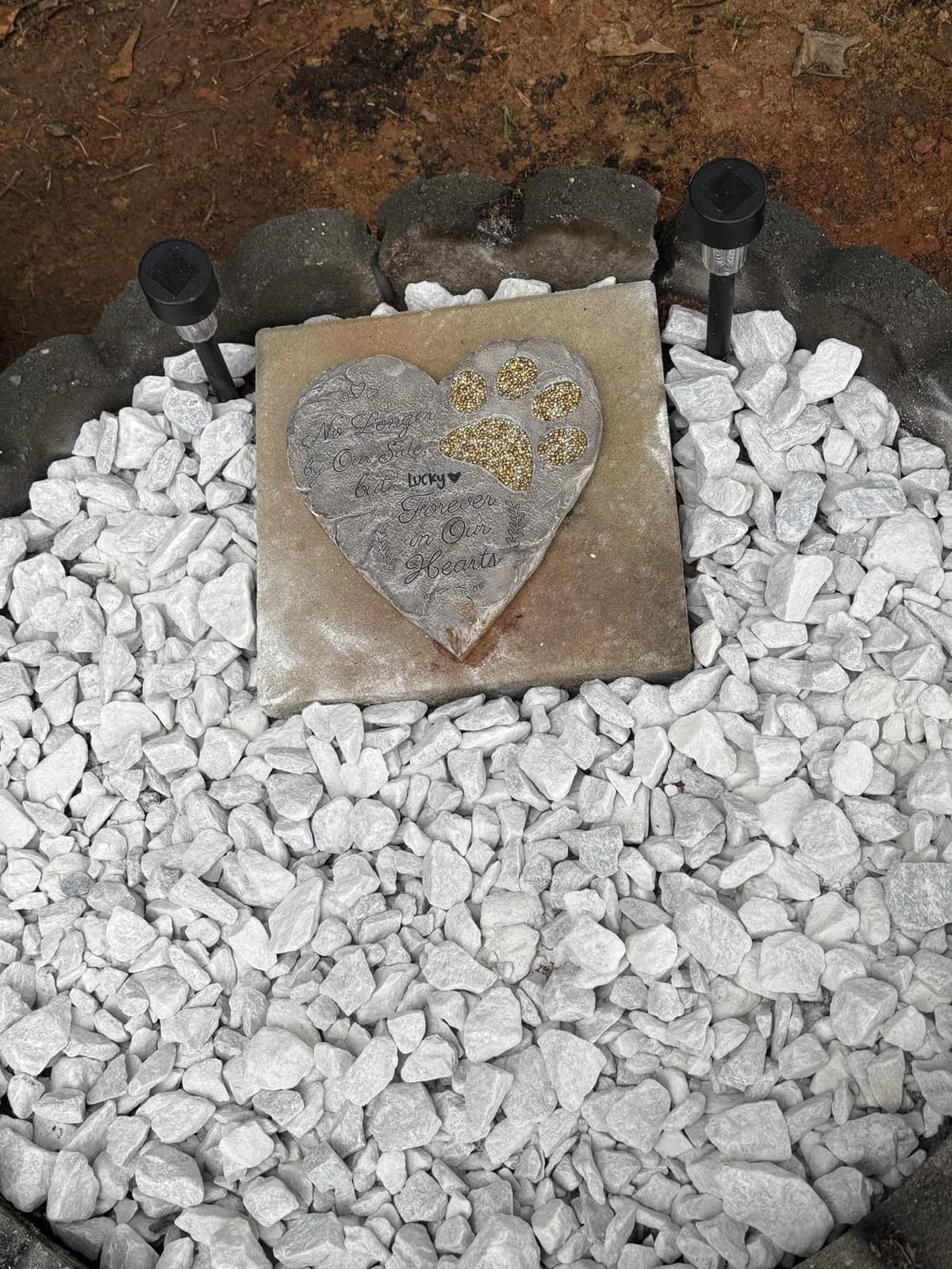 OBSI Dog Memorial Gifts for Loss of Dog Sympathy Gift - Rainbow Bridge Dog Memorial Stone for Remembrance Dog Passing Away Sympathy Gifts - Thoughtful Pet Loss Gifts - Gray customer photo 1
