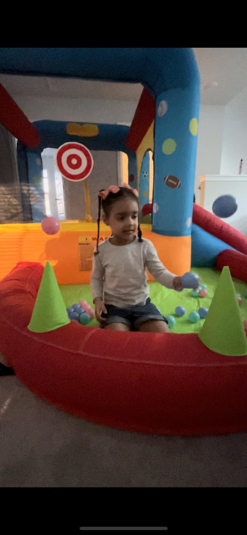 Step4Fun Inflatable Bounce House, Kids Castle Slide Bouncer for Children Jumping Outdoor and Indoor Party, Baby Backyard Water Jumper Toy with Blower, Ball Pit Pool, Ideal Gifts(112 x 98 x 65”) customer photo 2