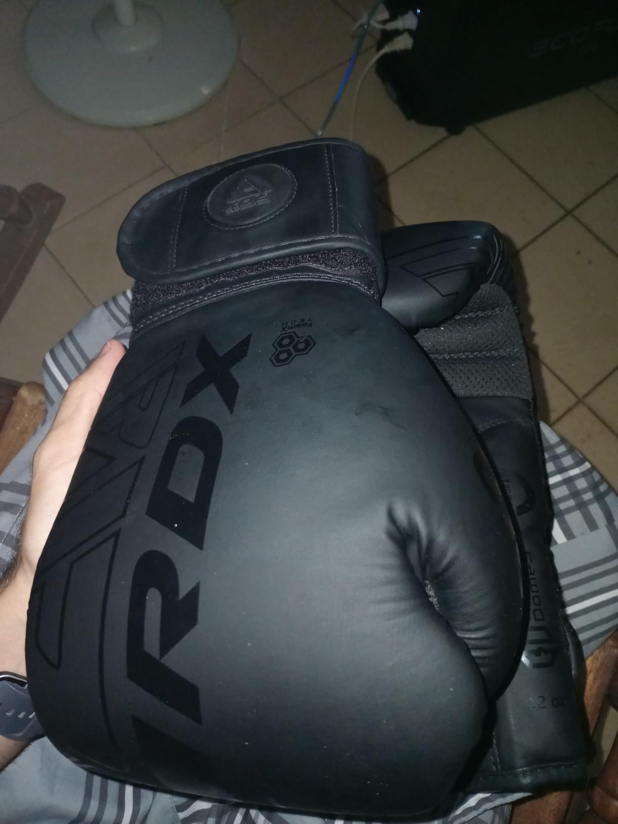 RDX Boxing Gloves, Pro Training Sparring, Maya Hide Leather, Muay Thai MMA Kickboxing, Men Women Adult customer photo 1