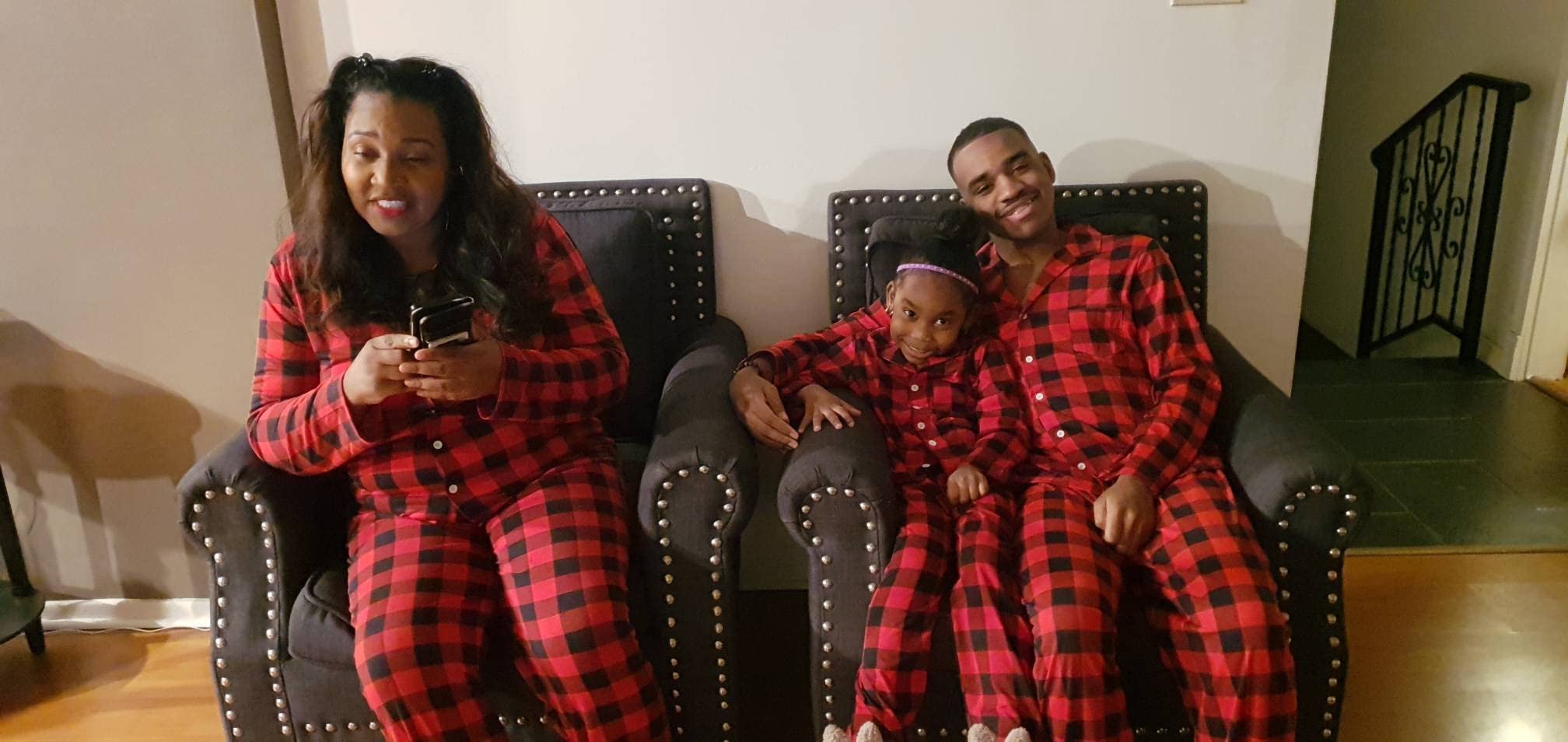 CARETOO Matching Family Pajamas Sets Long Sleeve Christmas Reindeer Plaid Pjs Striped Kids Holiday Sleepwear Homewear customer photo 2