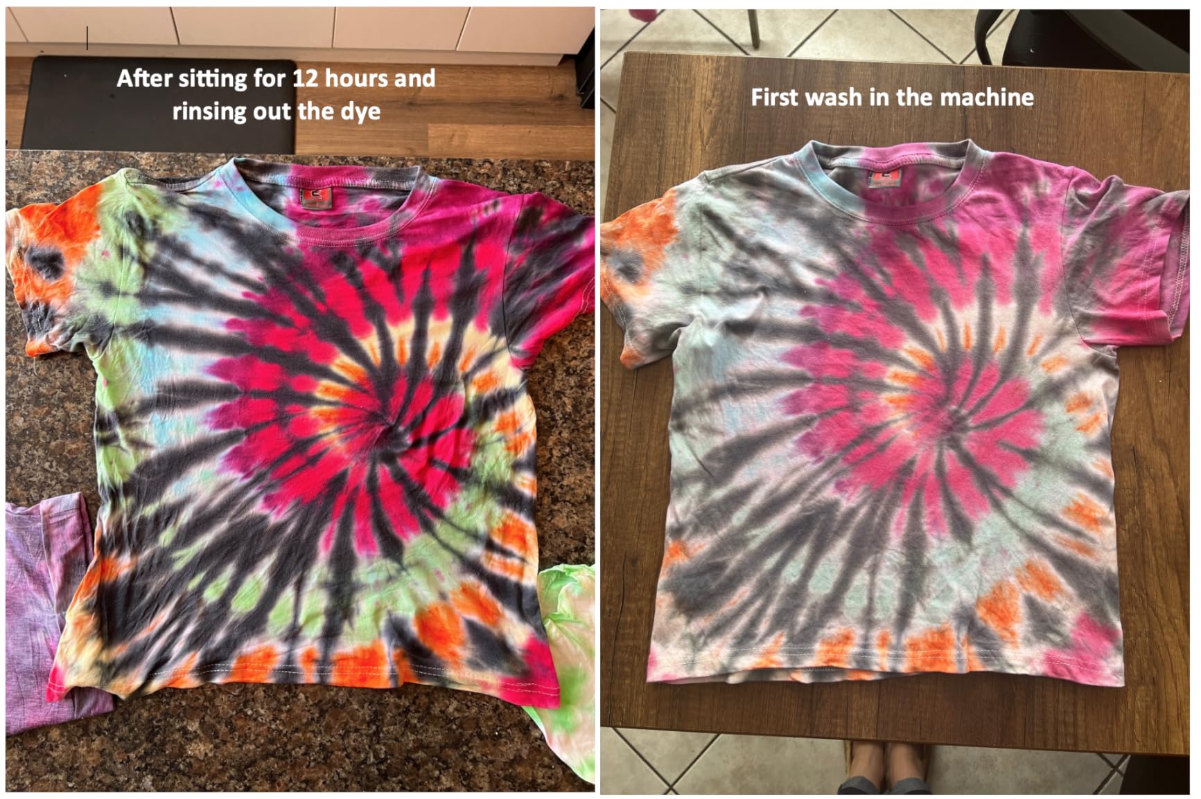 KOOL KRAFTS Tie Dye Kit, All-Inclusive with 12 Vibrant Colors, + 4 White T-Shirts - Perfect for Kids & Adults - Fun Tie Dye Party Supplies, Tie Dye Kits for Children Age 8-12, Tie Dye Kit. customer photo 2
