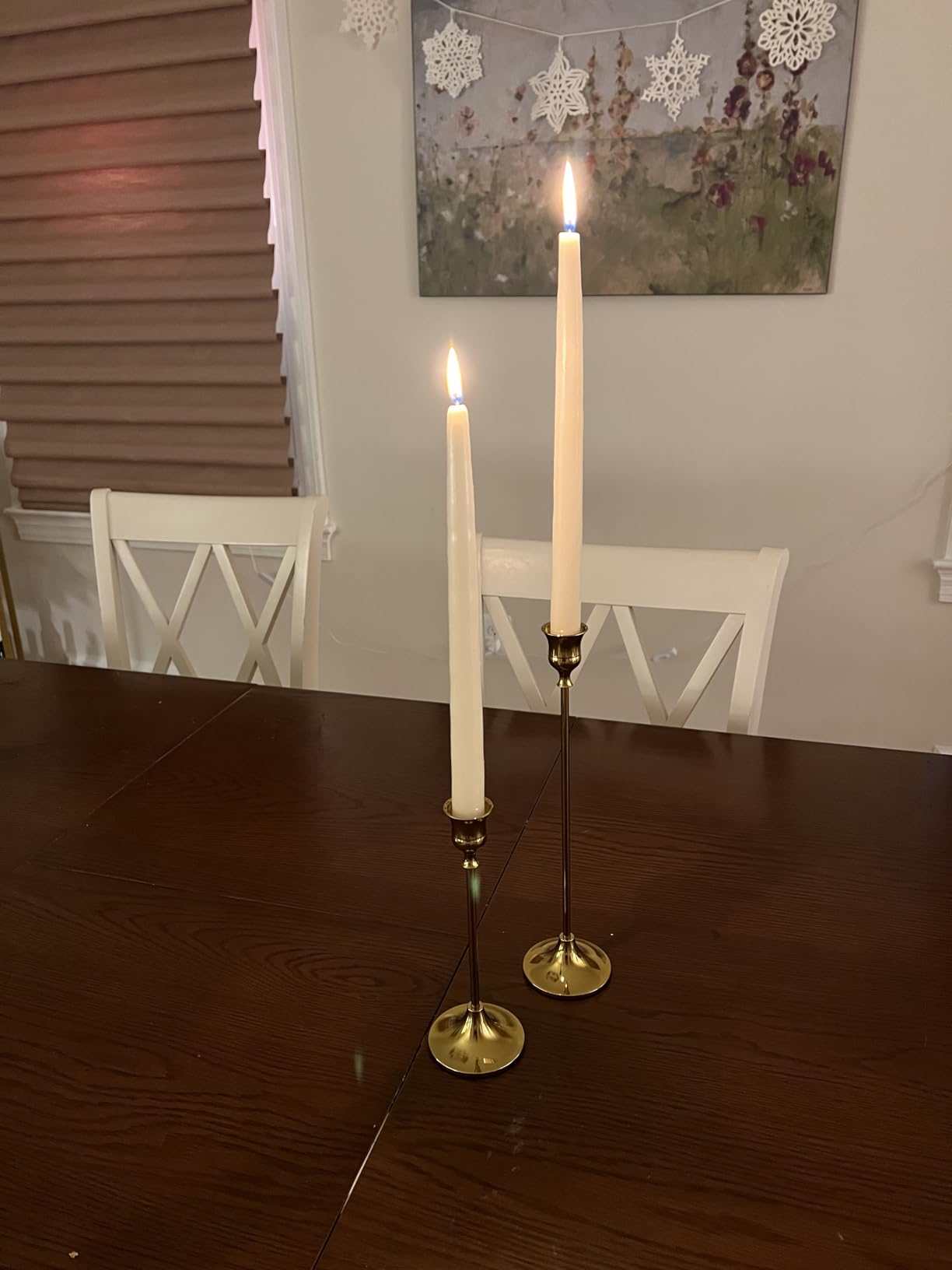 D'light Online Elegant 7 Pieces Kwanzaa Candles Set - 3 Red, 3 Green, 1 Black - Premium Quality Candles Hand-Dipped Taper Candles, Dripless and Smokeless - Set of 7 (10 Inch, Kwanzaa) customer photo 2