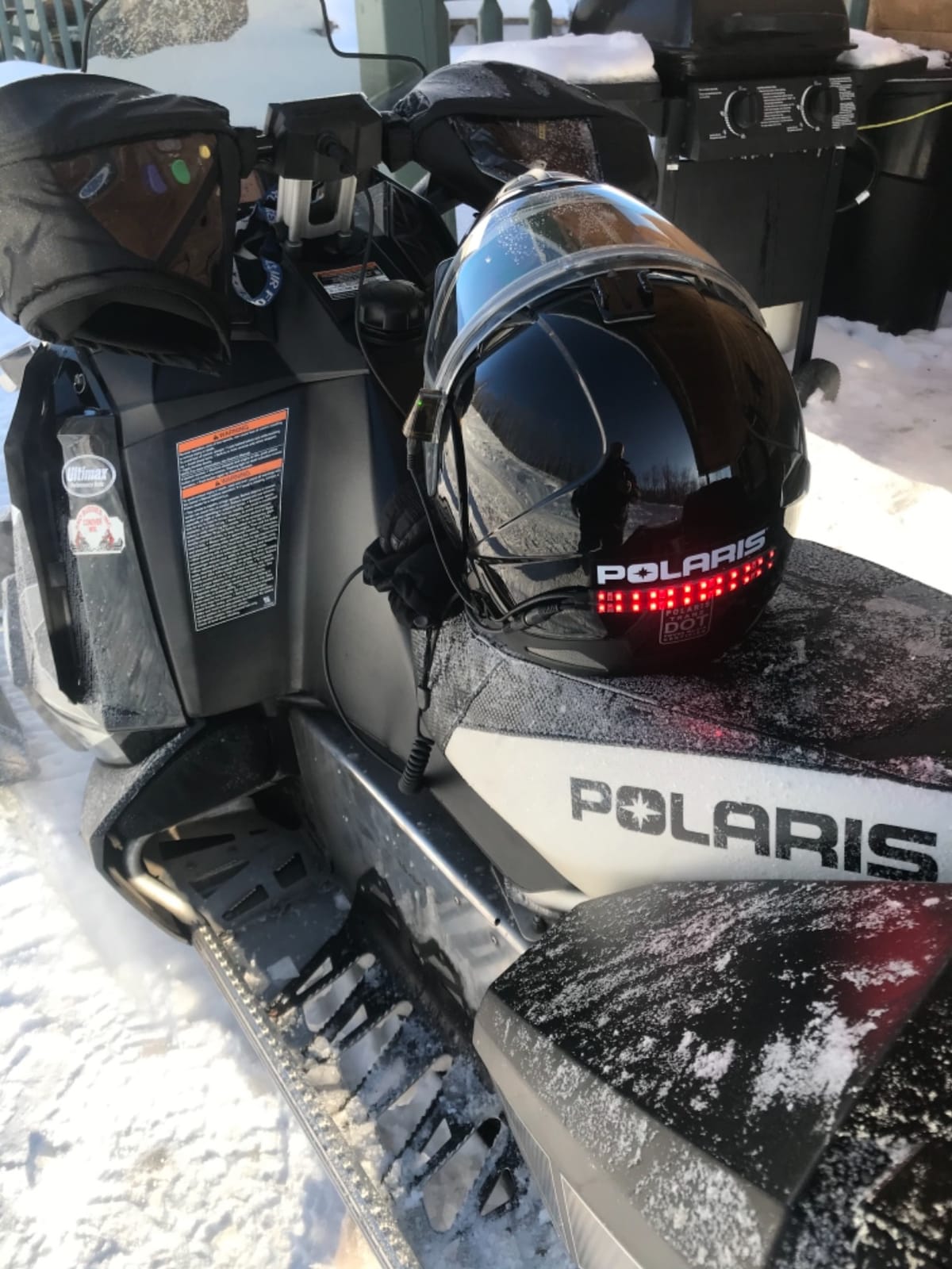 BITEHARDER Snowmobile Helmet Safety Light, Blue | LED Rear Helmet Light, High-Visibility Snowmobile Accessory customer photo 1