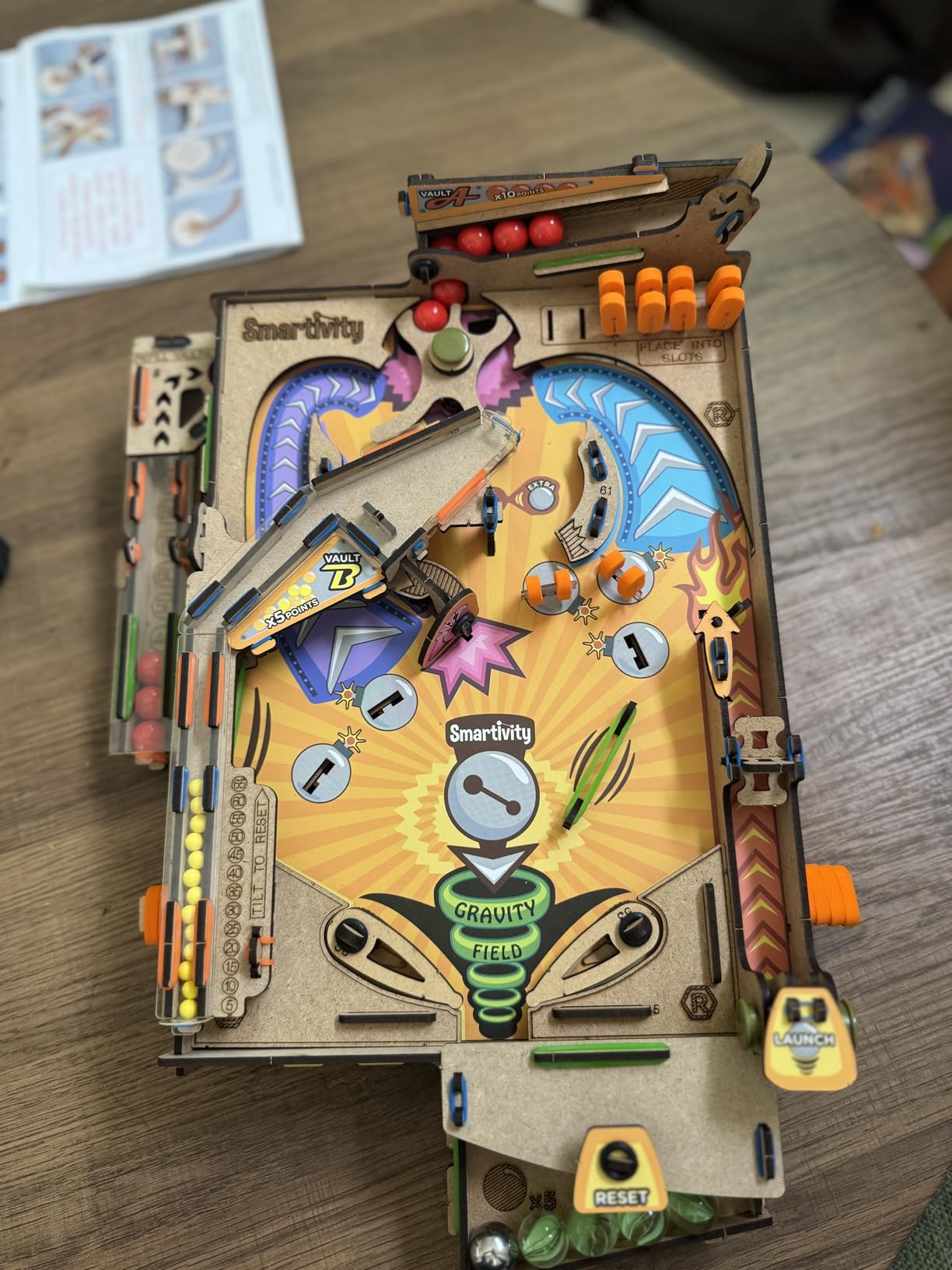 Smartivity DIY Pinball Machine STEM Toy for Kids Ages 8 9 10 11 12 13 14 | Wooden Construction Kit | Pinball Machine for Kids 8-14 | Birthday Gift Boys Girls | Family Party Game customer photo 1
