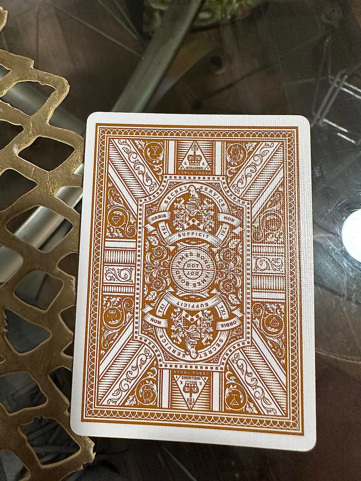 theory11 James Bond 007 Playing Cards – Gold Foil Spy Movie Poker Deck with Custom Aces, Jokers & Court Art for Magic, Cardistry, Game Night, Gifts, Bond Fans, Card Collectors, Magicians & Adults customer photo 1