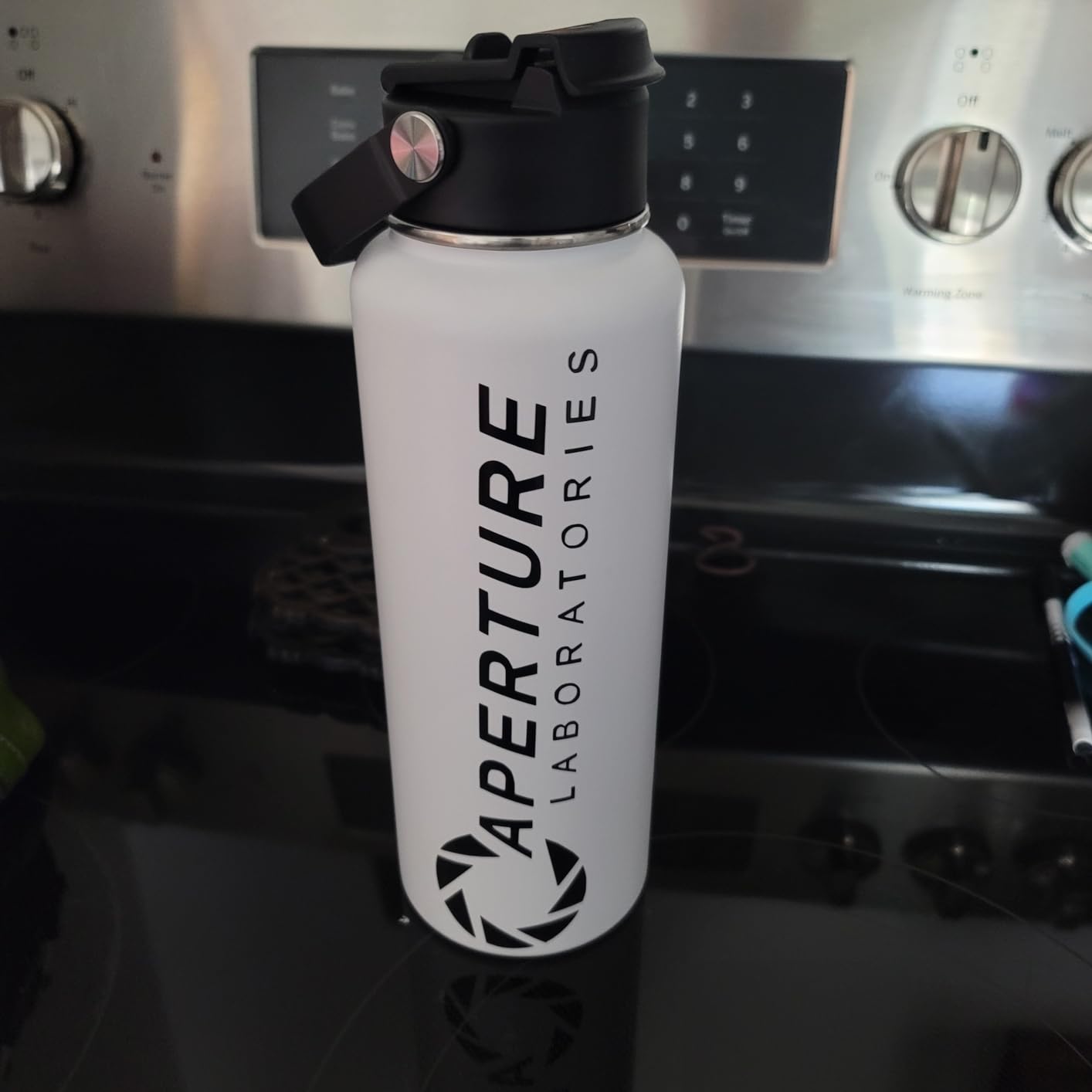Aperture Laboratories - Vinyl Decal Sticker |Black| 8.5 X 2 Inch customer photo 1