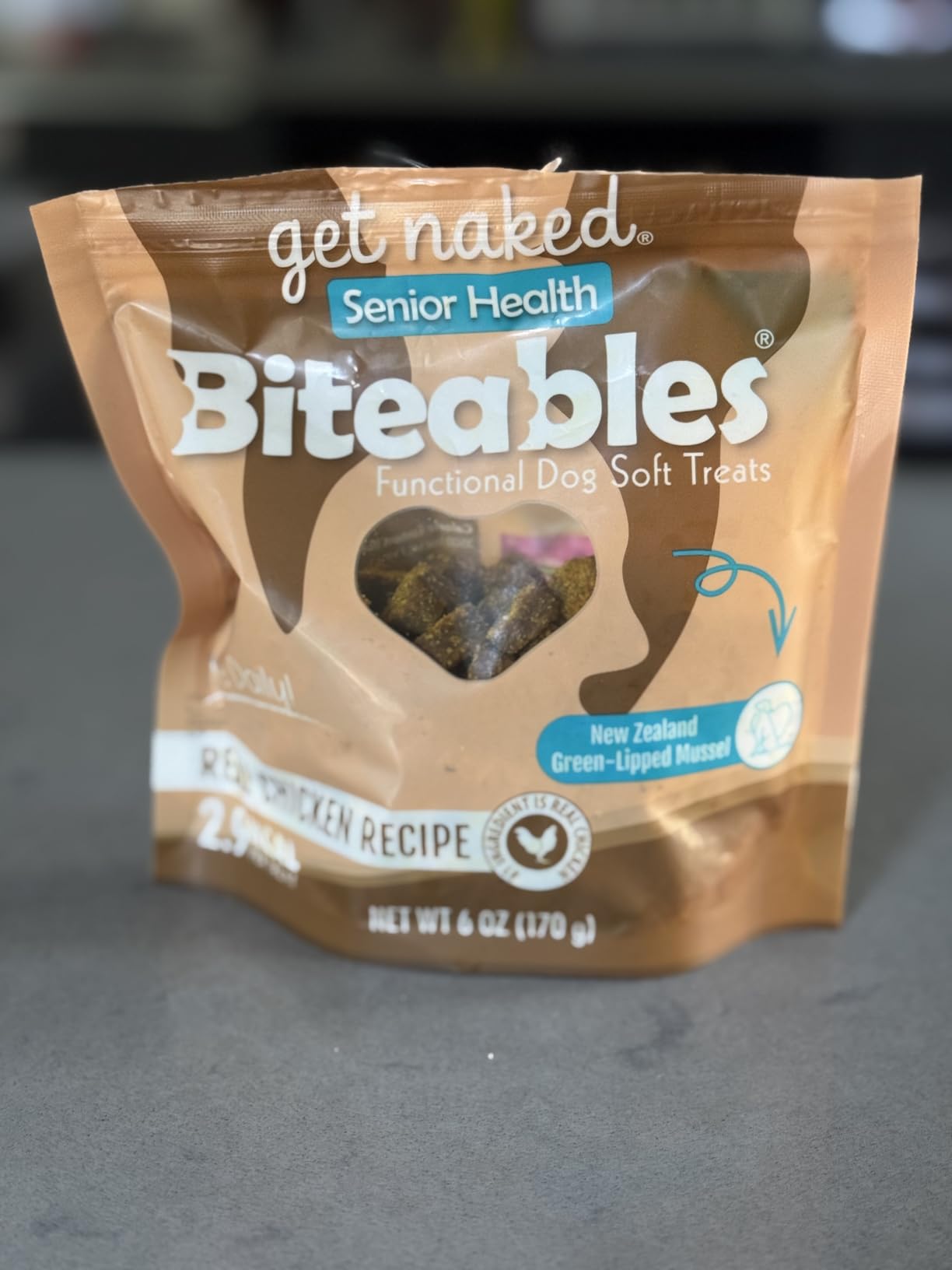 Get Naked Biteables Daily Soft Dog Treats for Senior Health, Made with Real Chicken and New Zealand Green-Lipped Mussel, Functional Soft Chews for Senior Dogs, Grain-Free, 6oz customer photo 1