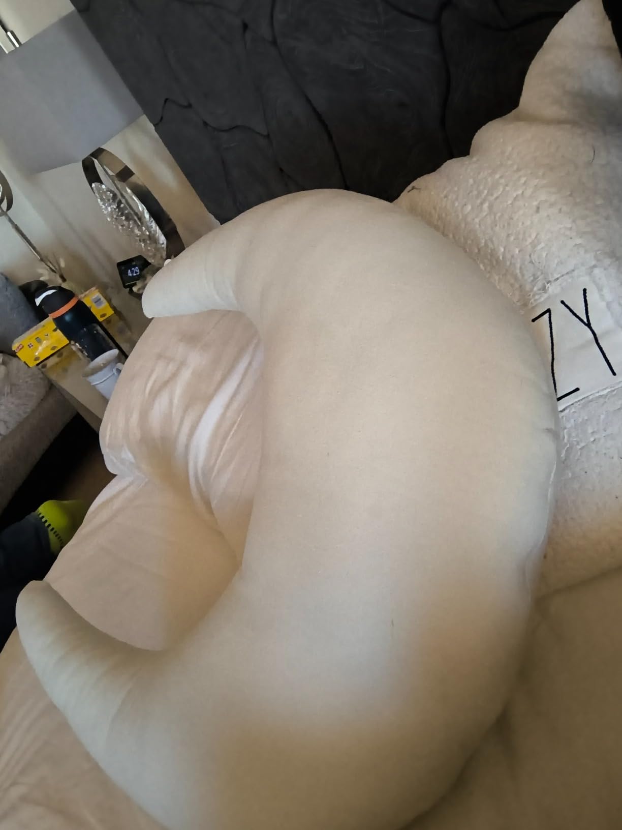 snuggle me Organic Baby Nursing Pillow for Breastfeeding - Birch customer photo 1