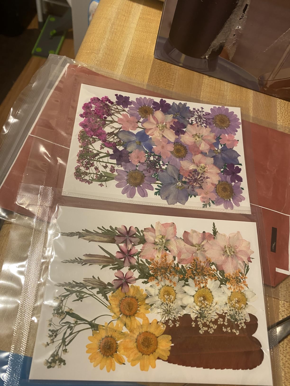 140 Pcs Dried Pressed Flowers for Resin - Real Pressed Flowers Dry Leaves Bulk Natural Herbs Kit for Scrapbooking DIY Art Crafts, Epoxy Resin Jewelry Molds, Candle, Soap Making customer photo 1