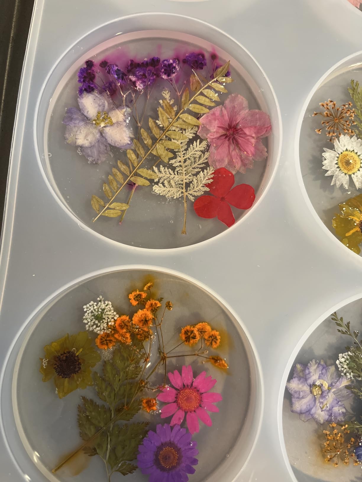 140 Pcs Dried Pressed Flowers for Resin - Real Pressed Flowers Dry Leaves Bulk Natural Herbs Kit for Scrapbooking DIY Art Crafts, Epoxy Resin Jewelry Molds, Candle, Soap Making customer photo 2