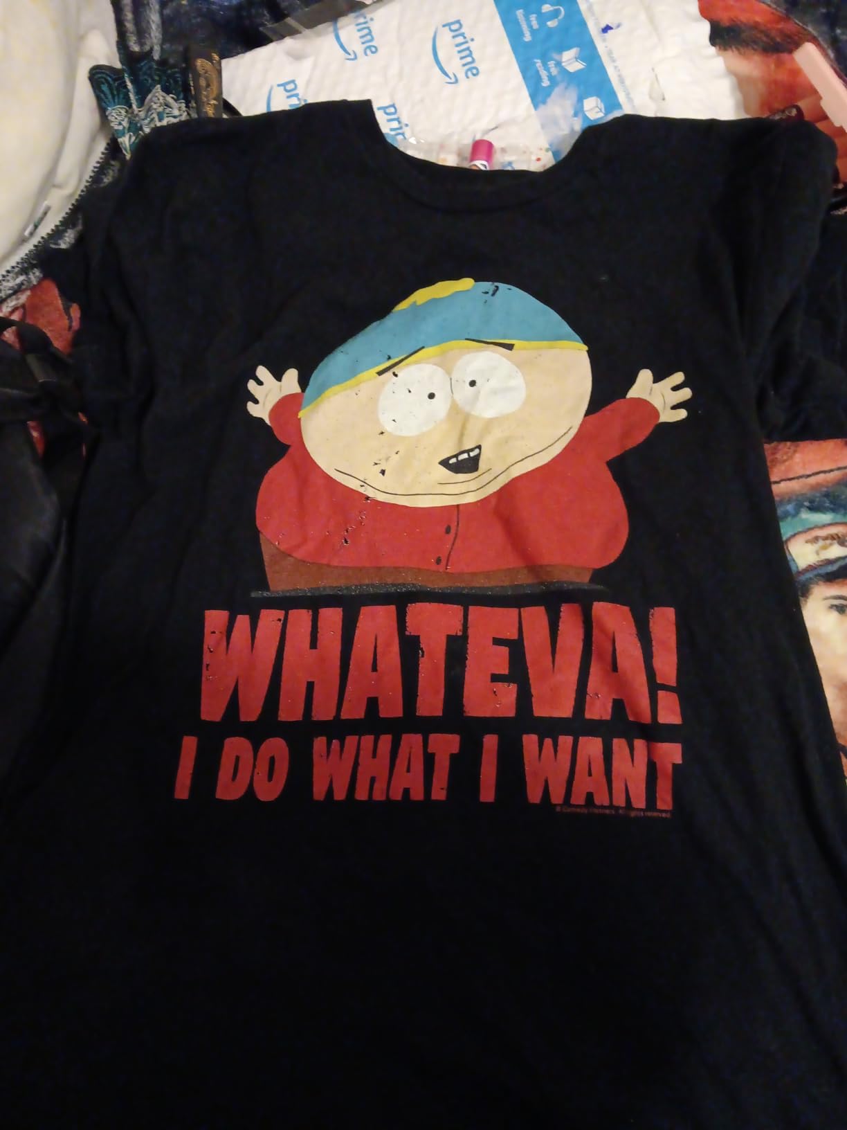South Park Cartman Classic Fit T-Shirt - Black Crew Neck, Short Sleeve, Casual customer photo 1