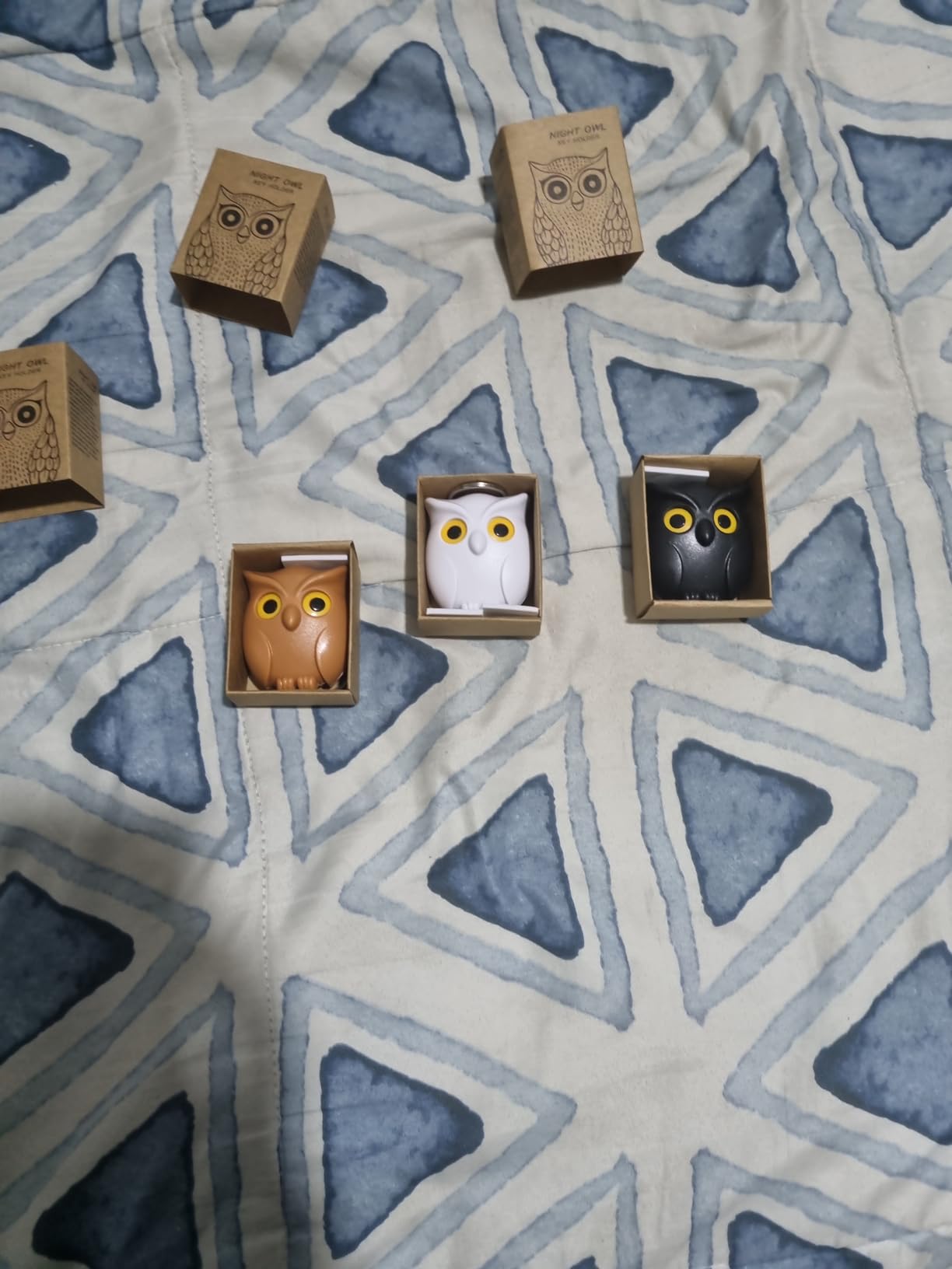 3PCS Owl Key Holders Automatic Open Close Eyes Cute Bird Key Holder customer photo 1