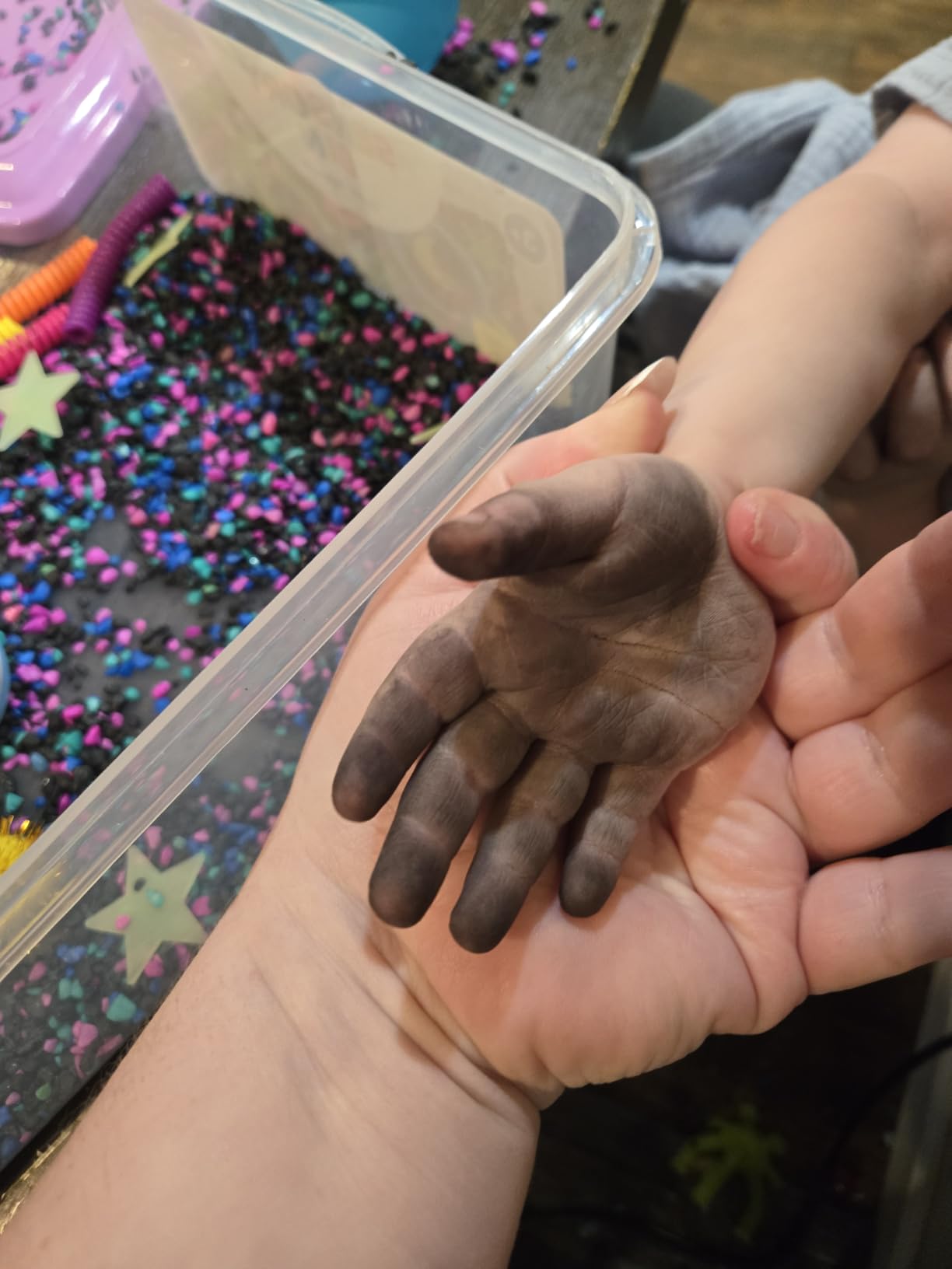 Creativity for Kids Sensory Bin: Construction Zone Playset - Preschool Learning Activities, Excavator Toys for Boys Ages 3-5+, Outdoor Toys and Gifts for Kids customer photo 2