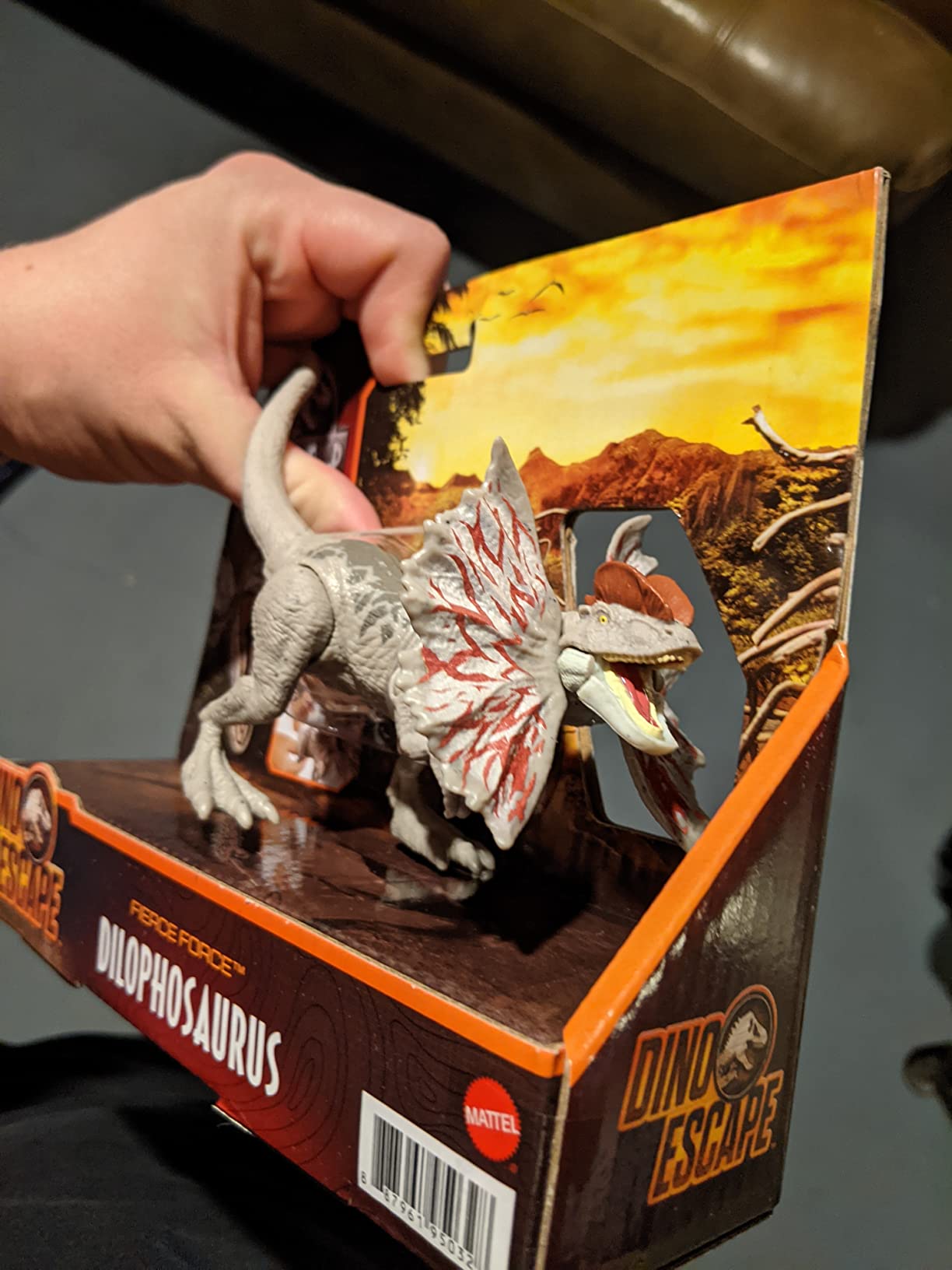 Jurassic World Fierce Force Dilophosaurus Dinosaur Action Figure Movable Joints, Realistic Sculpting & Single Strike Feature, Kids Gift Ages 3 Years & Older customer photo 1