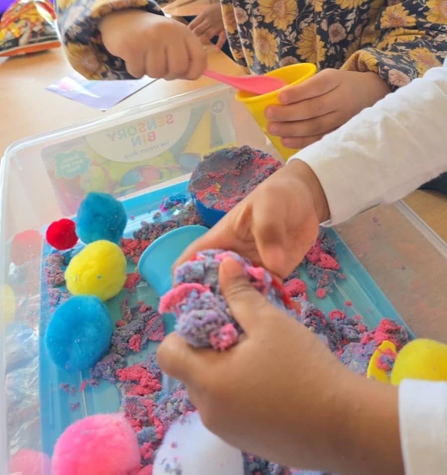 Creativity for Kids Sensory Bin: Dinosaur Dig - Toddler Sensory Toys, Sensory Bin Filler and Toddler Activities for Boys and Girls, Dinosaur Toys for Kids Ages 3-5+ customer photo 1