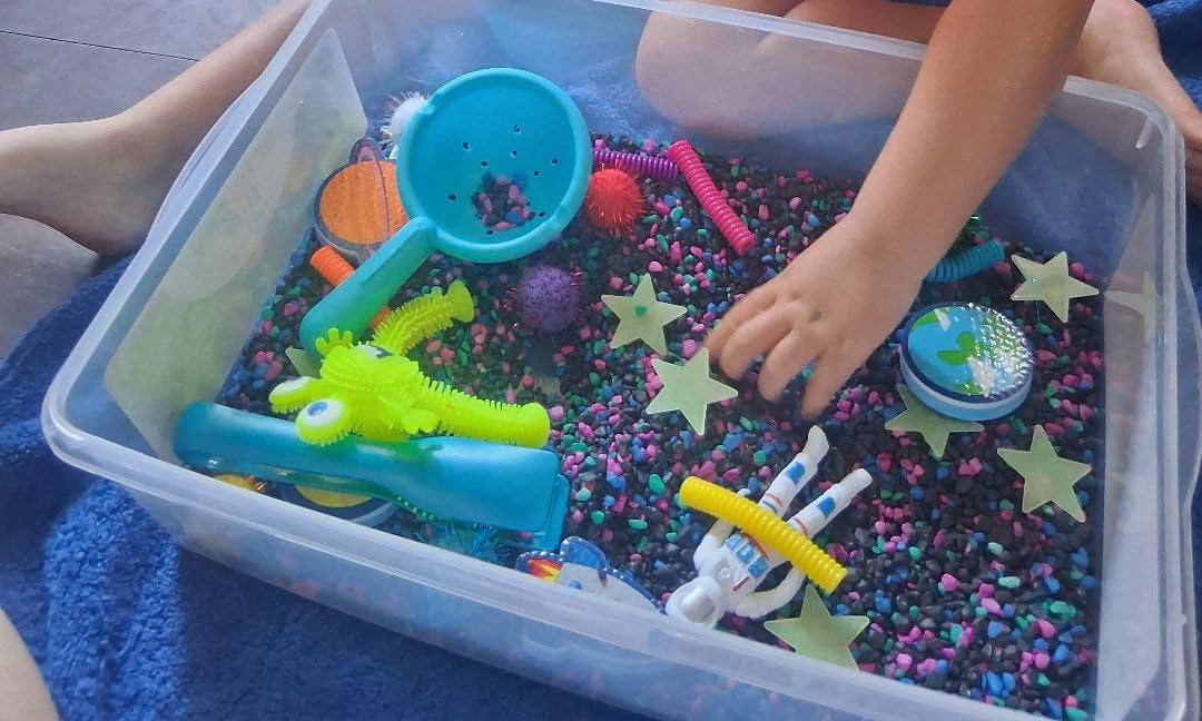 Creativity for Kids Sensory Bin: Dinosaur Dig - Toddler Sensory Toys, Sensory Bin Filler and Toddler Activities for Boys and Girls, Dinosaur Toys for Kids Ages 3-5+ customer photo 2