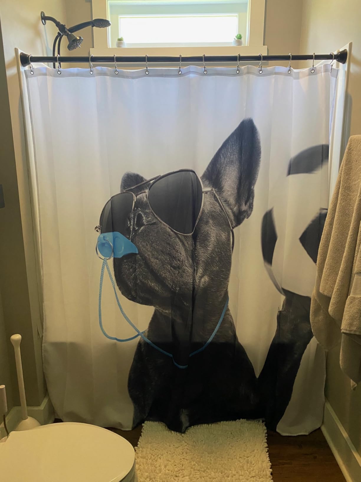 Kids Cute Koala Waterproof Shower Curtains Cartoon Animal Rainbow Fabric Bathroom Shower Curtain Boys Girls Floral Flowers Shower Curtain with Hooks Toddler Colorful Lovely Curtain, 72x72 Inches customer photo 2