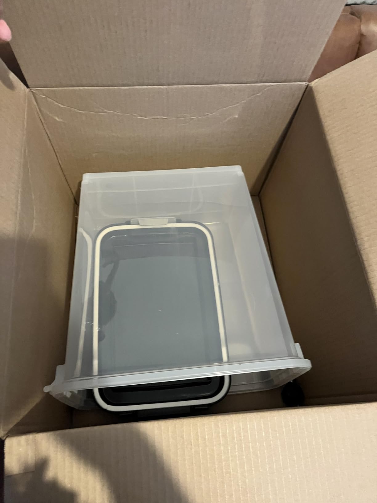 IRIS USA Dog Food Storage Container, Up to 54 lbs, Black, Made in USA customer photo 2