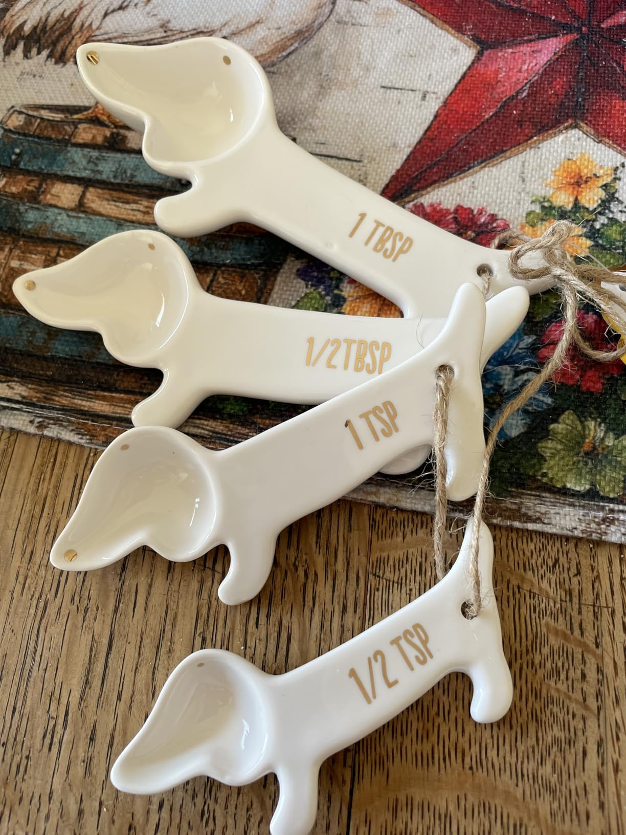 VOTUM Dachshund Measuring Spoons, Ceramic, Set of 4, Dog Lover Gifts customer photo 2