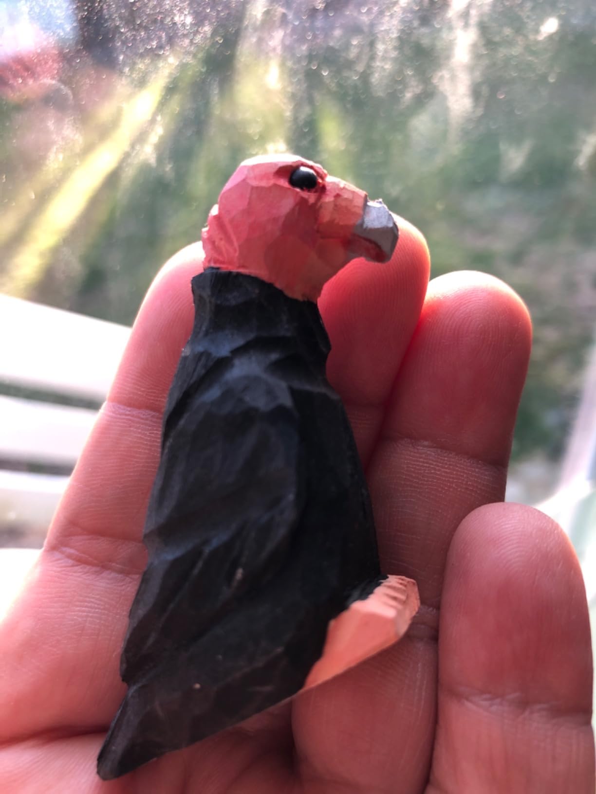 Selsela Condor Handmade Wood Figurine Carved California Vulture Sculpture Home Decor Miniature Animal Art Garden Statue Collectible customer photo 1