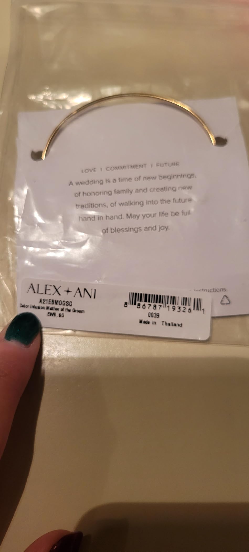 Alex and Ani Mother of the Groom Bracelets customer photo 1