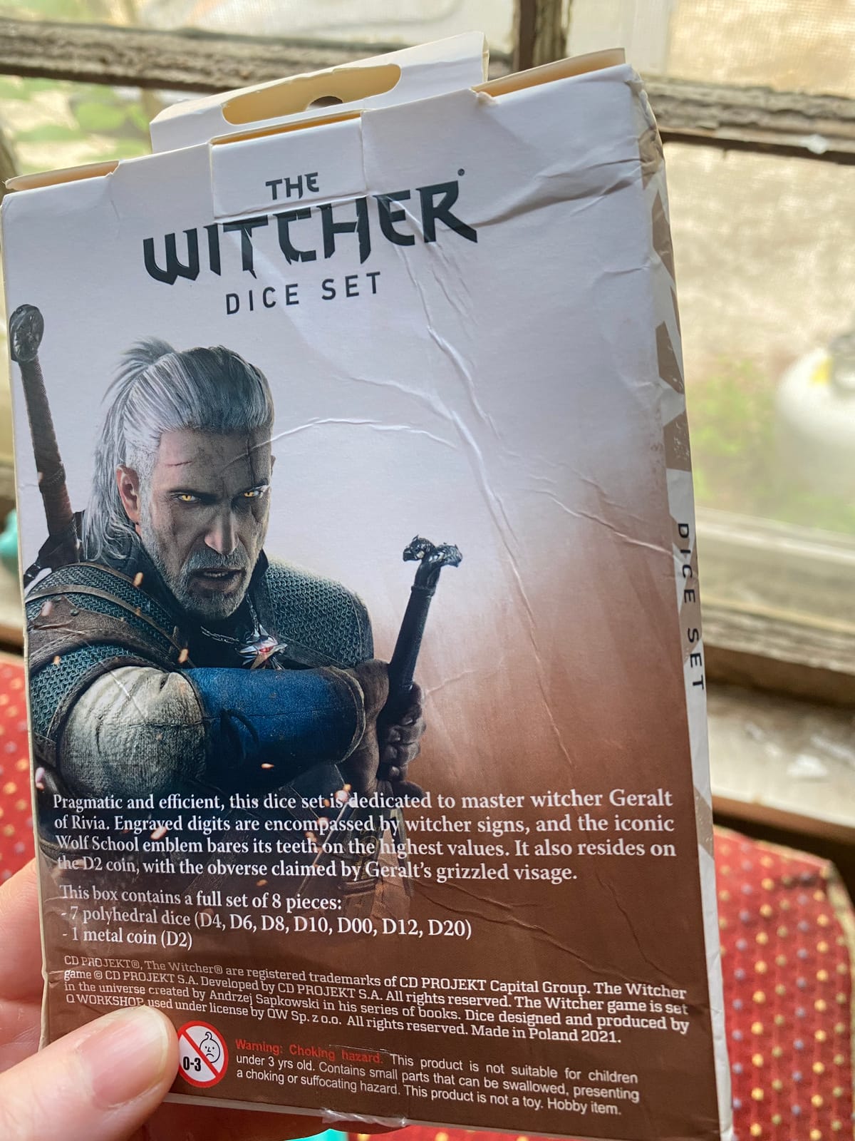 Q-Workshop Witcher Dice Set. Geralt - Q-Workshop White Wolf customer photo 2