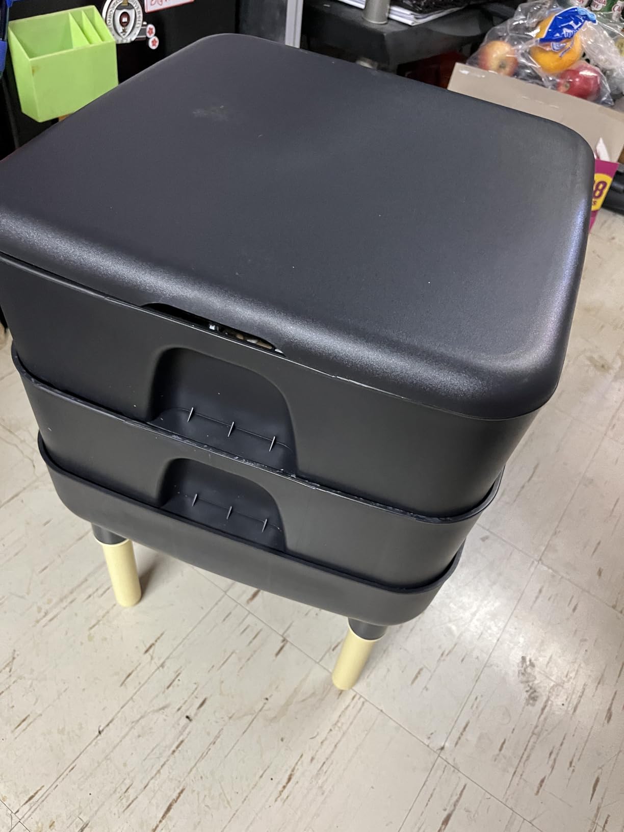 FCMP Outdoor - The Essential Living Composter, 2-Tray Worm Vermicomposter Bin (HF-LC4000v2-GRY) Grey customer photo 2