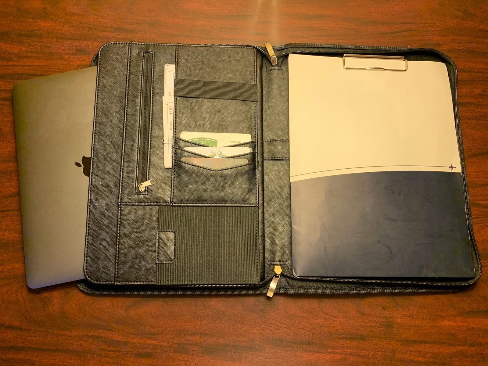 ProCase Portfolio Business Padfolio Folder with Zipper -Brown customer photo 1