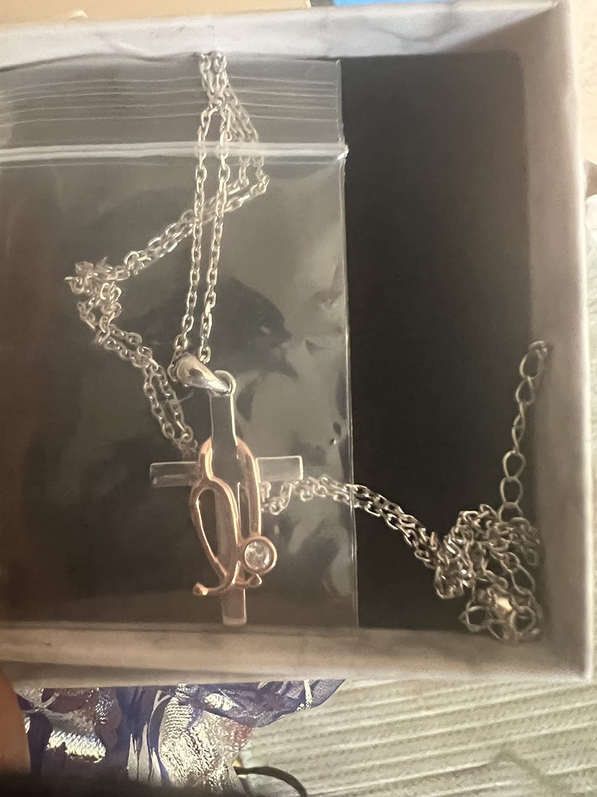 Sterling Silver Stethoscope Cross Necklace Earrings Bracelet Ring customer photo 1