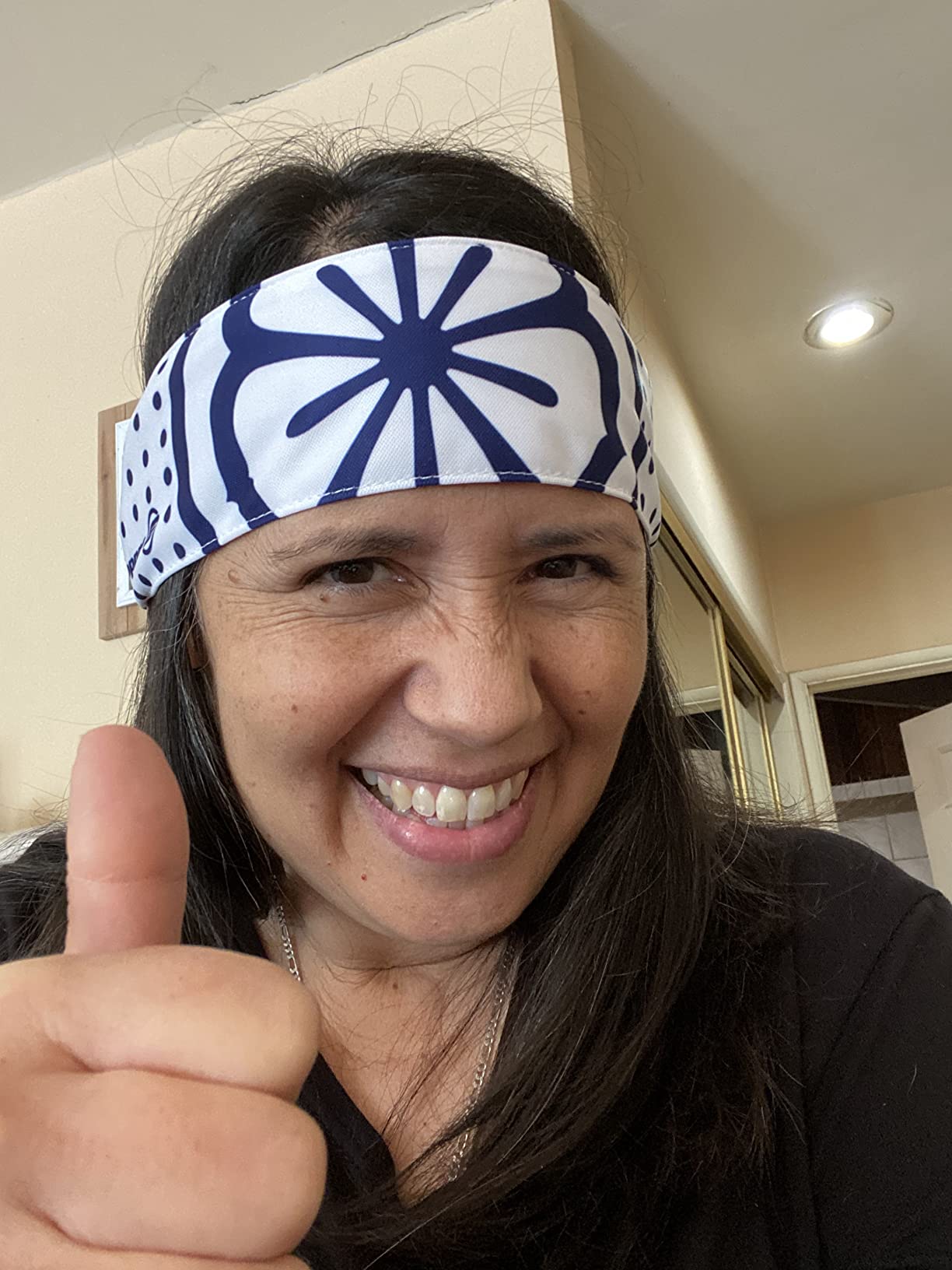 Suddora Daniel-San Lotus Headband, Lightweight and Breathable Tie Style Athletic Headband for Karate, Running, Cycling, Tennis, Versatile Head Gear for Ninja Costumes, Cosplay, Halloween customer photo 2