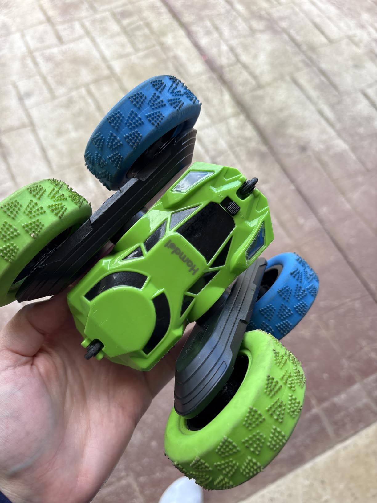 Hamdol Remote Control Car for Kids, 360° Rotating Double-Sided RC Car with LED Headlights, 4WD 2.4GHz Electric Rechargeable Toy Vehicle for Boys and Girls, Perfect Birthday customer photo 1