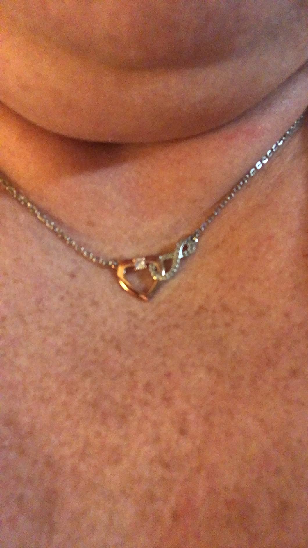 Shonyin Everlasting Heart Necklace Gift for Women, Meaningful Jewelry customer photo 1