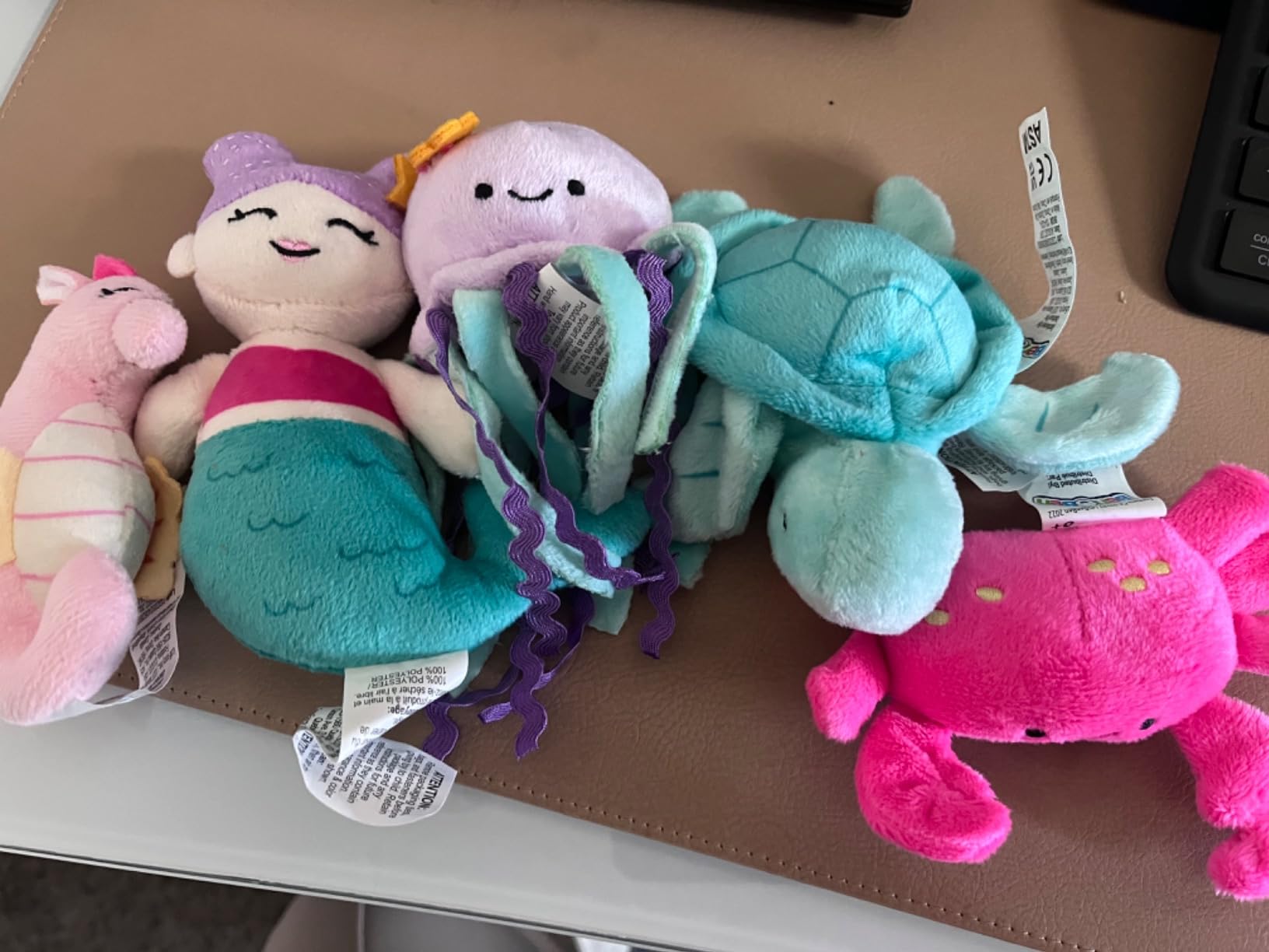 BenBen 5-Pack Ocean Stuffed Animal Set with Shell Carrying Bag customer photo 2