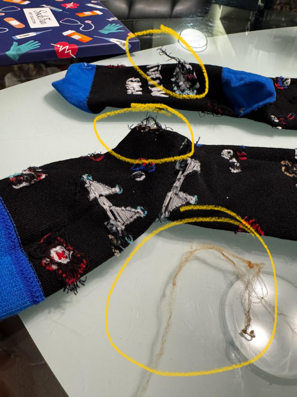 Gifts for Nurse Doctor EMT - Funny Nurse Doctor Paramedic Vet Tech Cancer Gift Socks customer photo 1