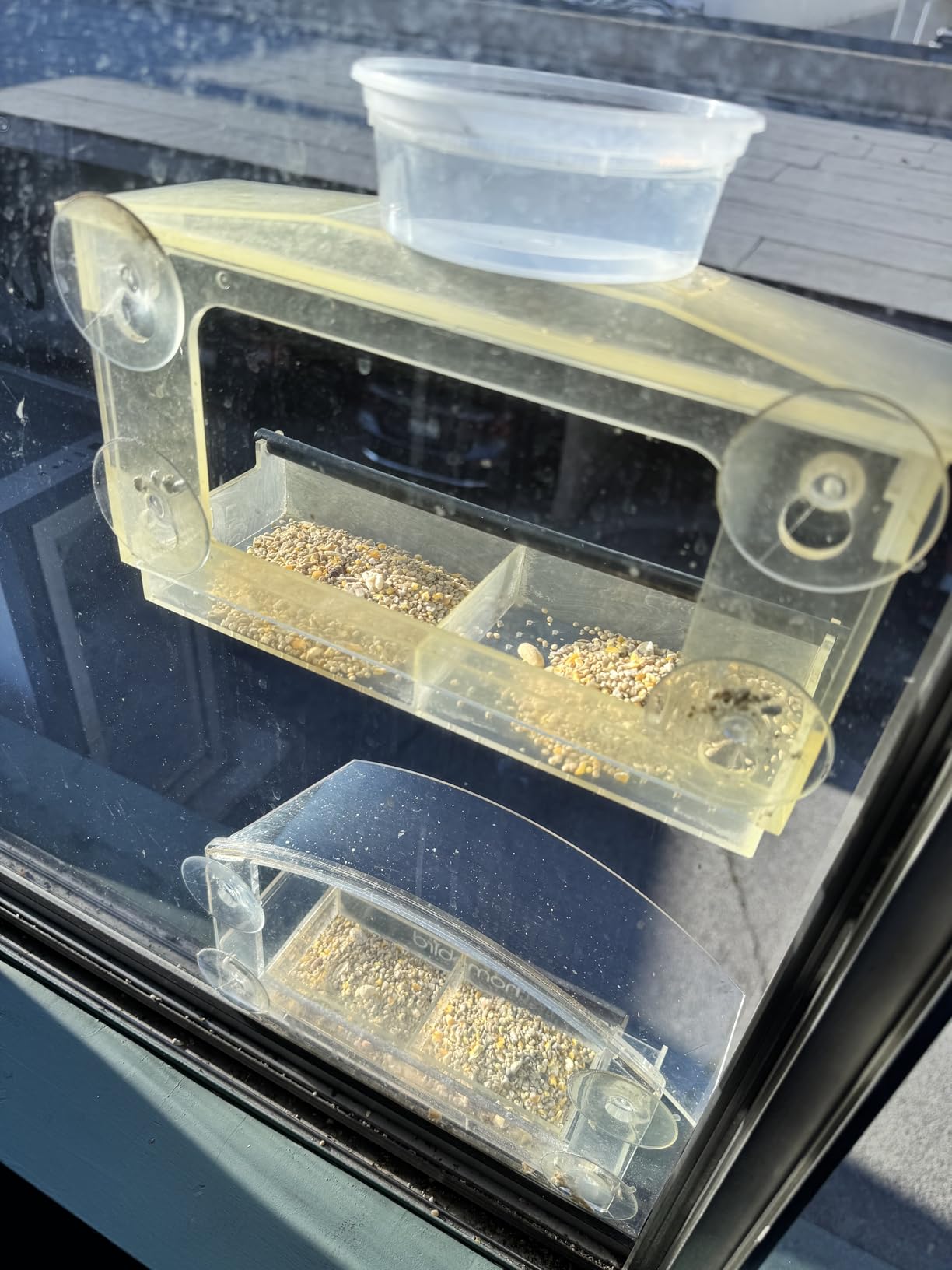 Window Bird Feeder with Strong Suction Cups - (Upgraded 2026 Model) Clear Acrylic Feeder Window for Cats Bird House Gift customer photo 1
