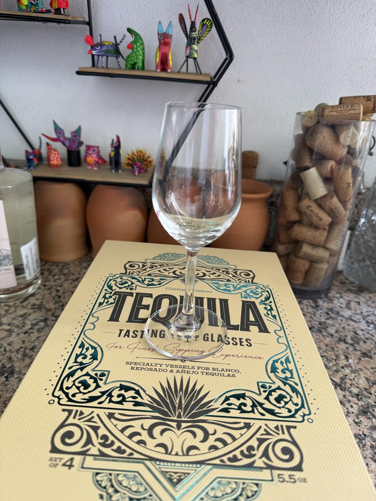 Tequila Tasting and Sipping Glasses | Tequila Glassware Collection | Set of 4 | 5.5 oz Crystal Snifter Copitas for Drinking Blanco, Reposado, Anejo Tequilas | Liquor and Spirits Sippers customer photo 2