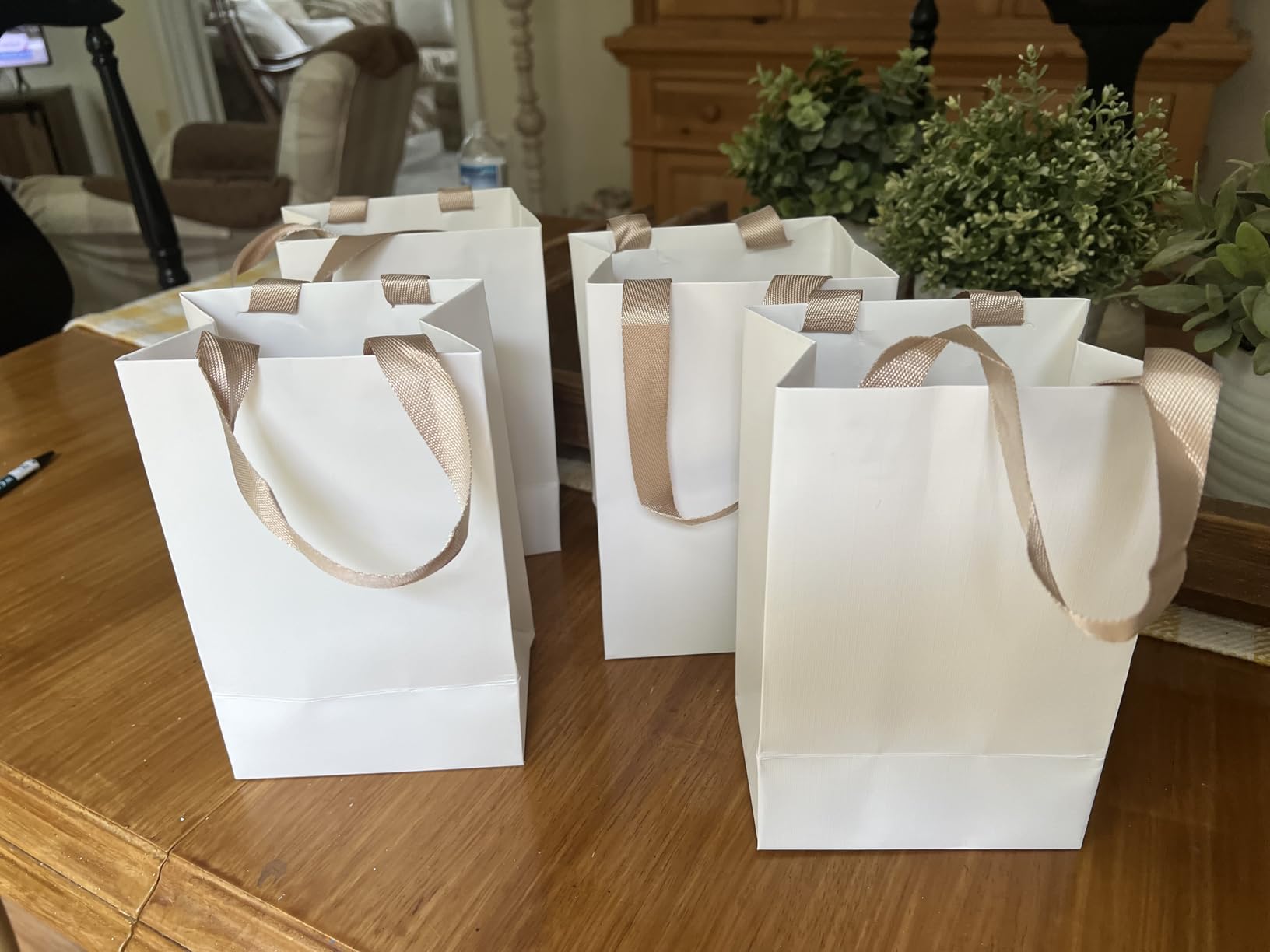 White Paper Gift Bags 20Pcs 8