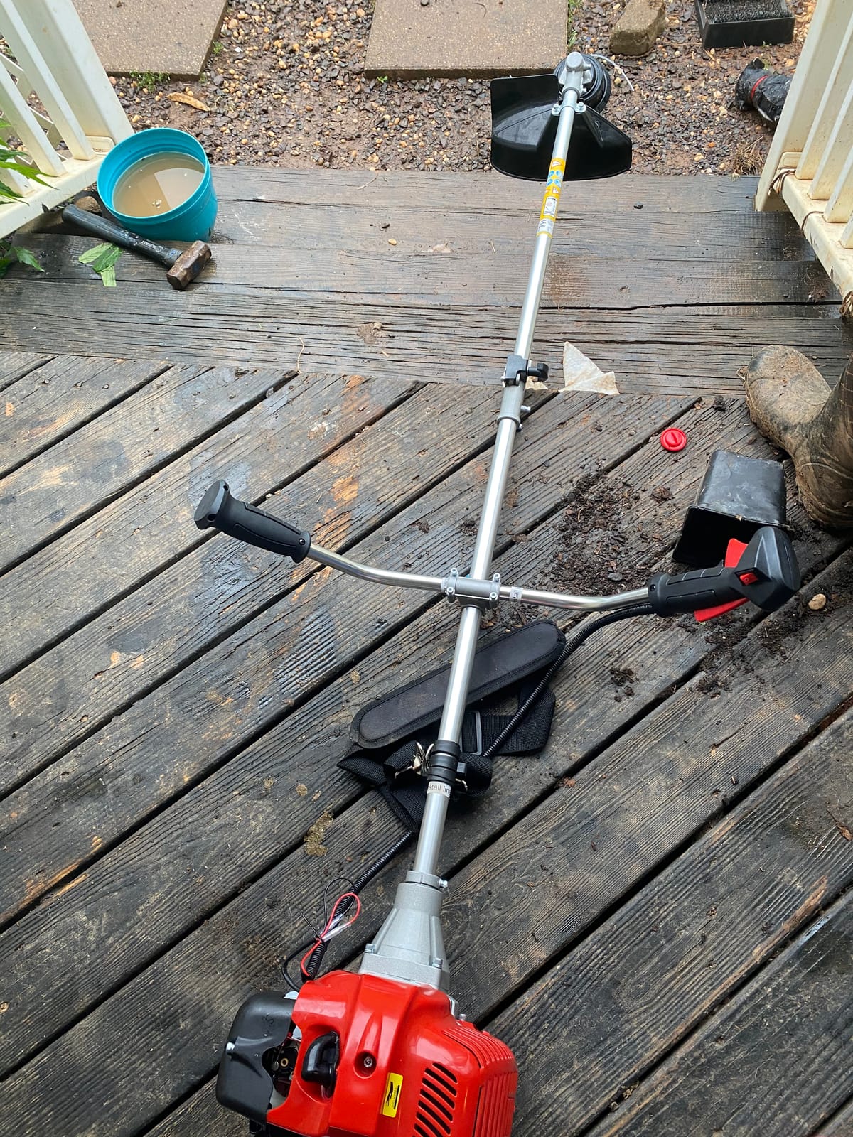 Weed Eater String Trimmer, 58cc Cordless Grass Gas Powered Weed Wacker 4-in-1 Straight Shaft String Trimmer Brush Cutter with 4 Detachable Head customer photo 2