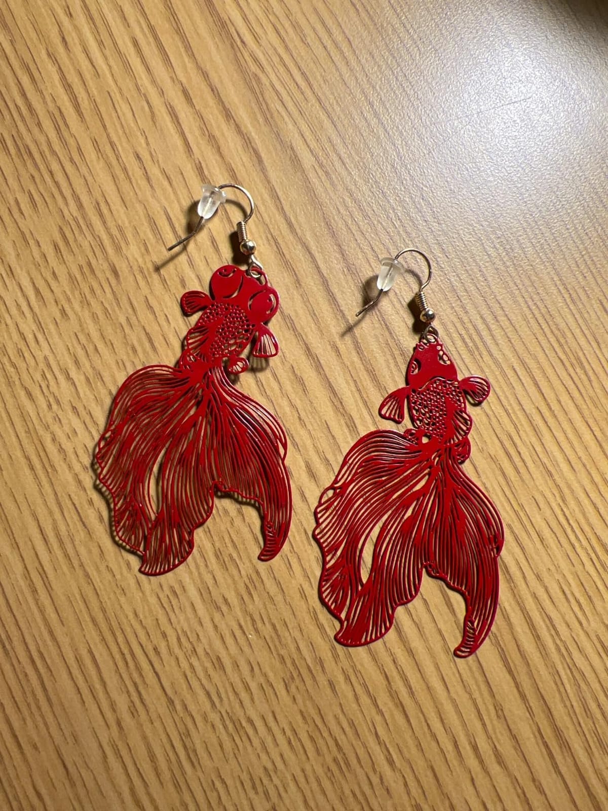 Bohemian Lightweight Hollow Goldfish Dangle Drop Earrings Unique Long Tropical Fish Earrings for Women customer photo 1