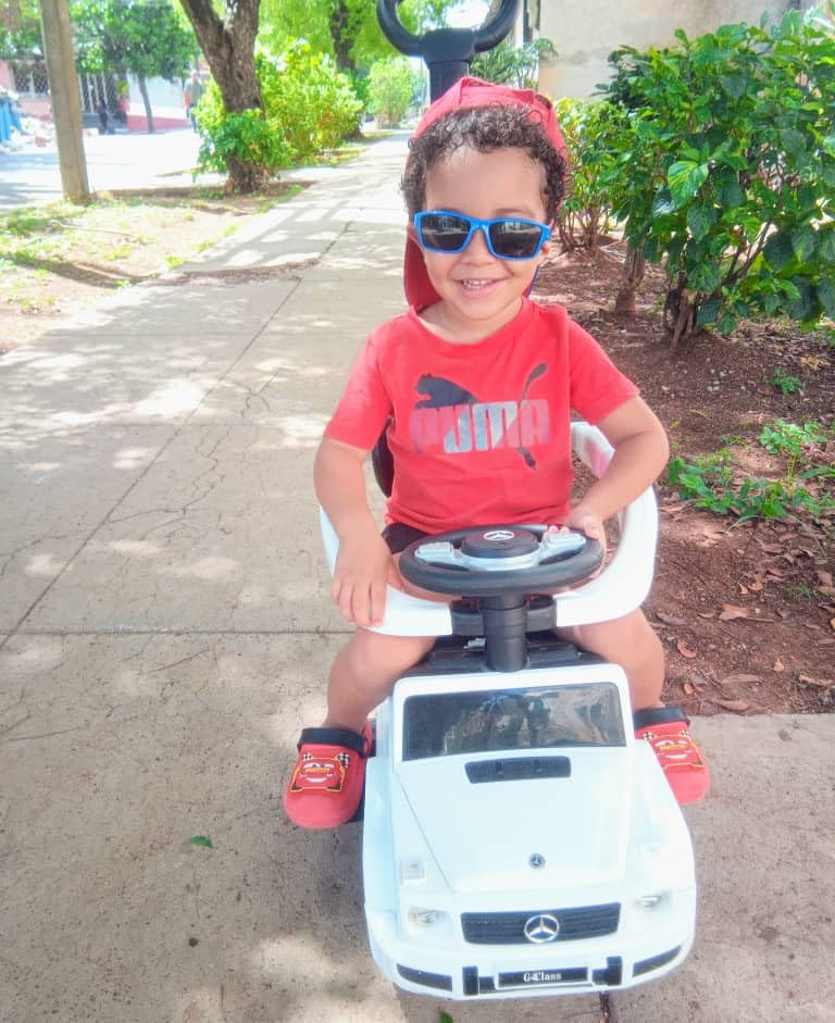 Best Ride On Cars Kids Outdoor Stroller Mercedes G-Wagon for Toddlers 1 to 3 Years Old with Music, Horn Sounds, and Handle, White customer photo 1