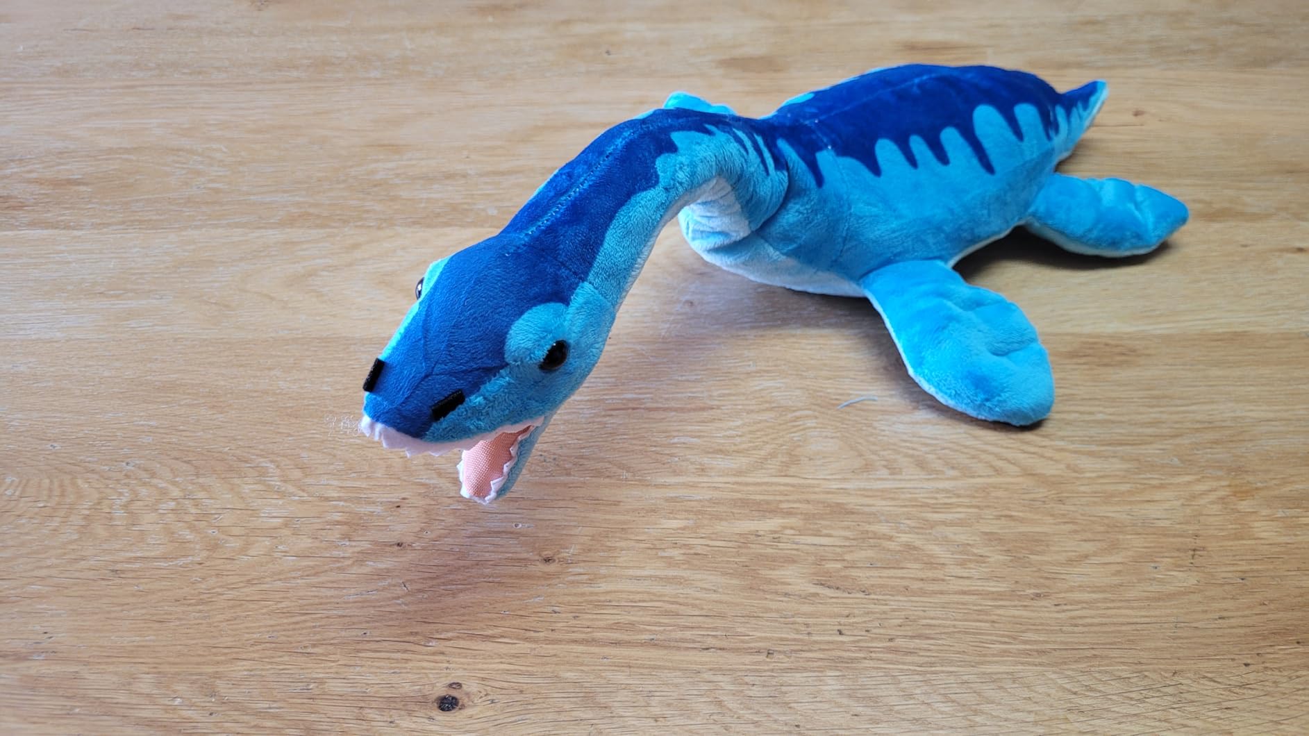 Simulation Plesiosaurus Dinosaur Stuffed Plush Toy - 16 inch Blue Plushie customer photo 2